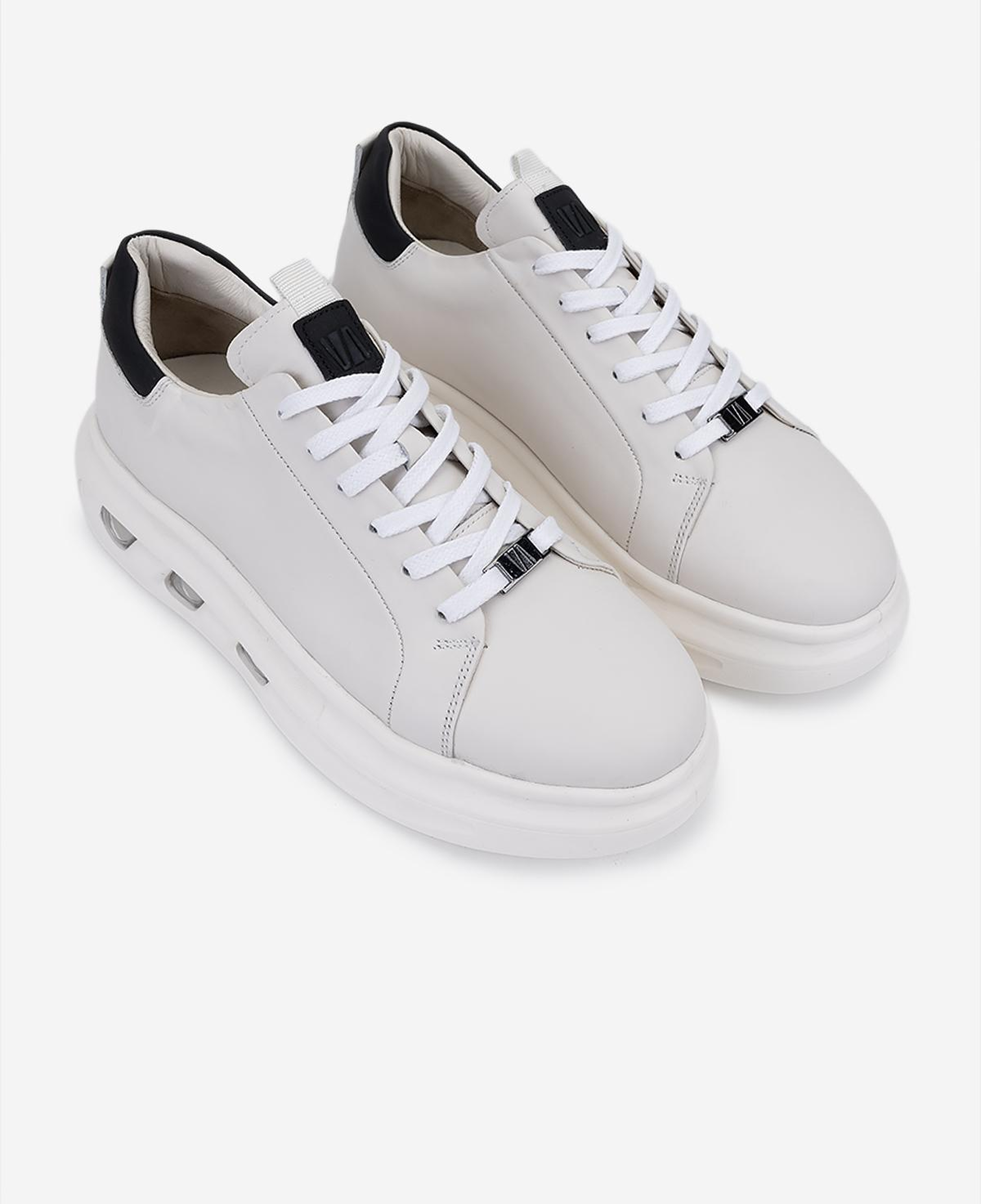 Valmenti Erkek Hakiki Deri Kırık Beyaz Sneakers & Spor Ayakkabı