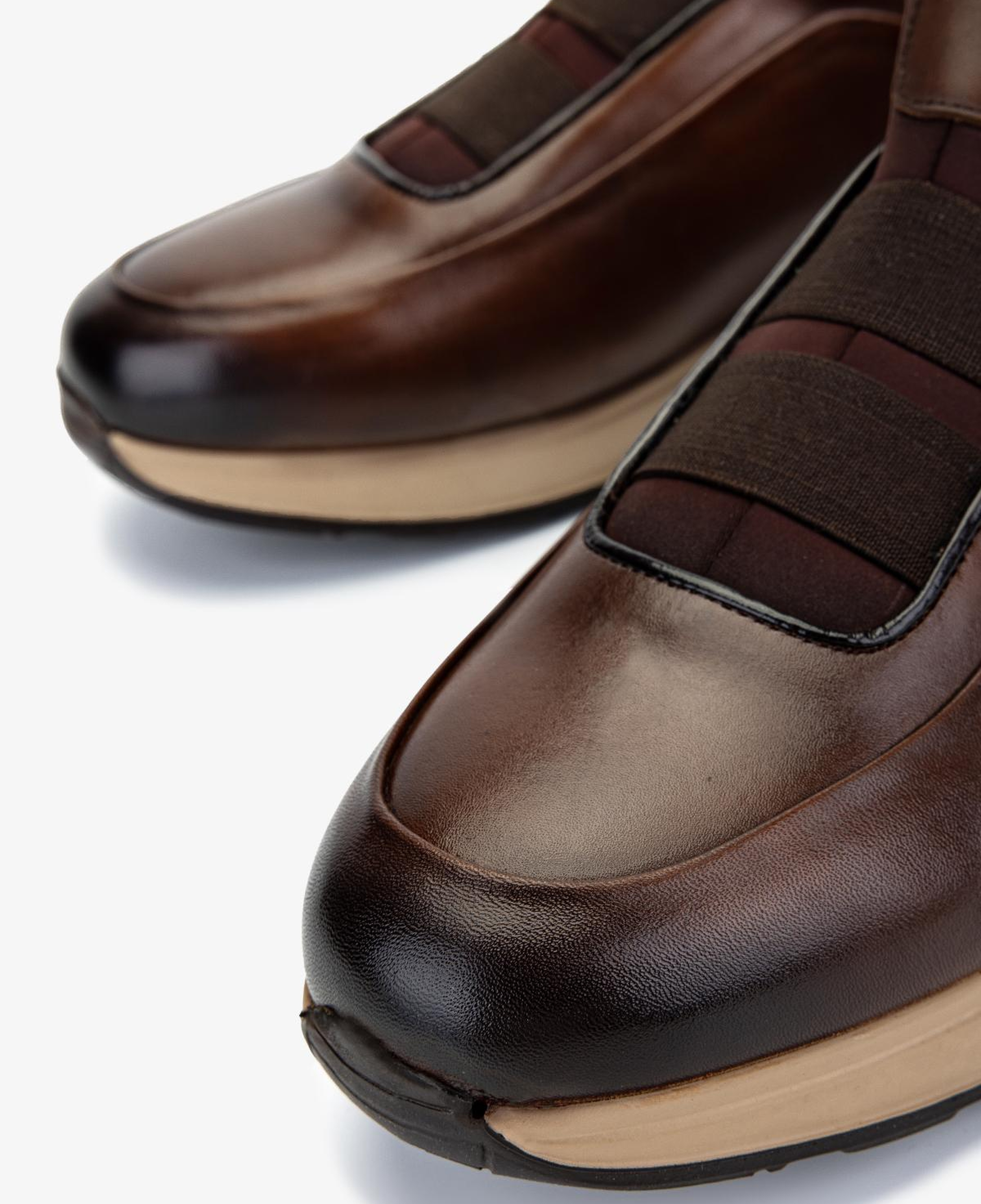 Valmenti Erkek Hakiki Deri Kahverengi Sneakers & Spor Ayakkabı