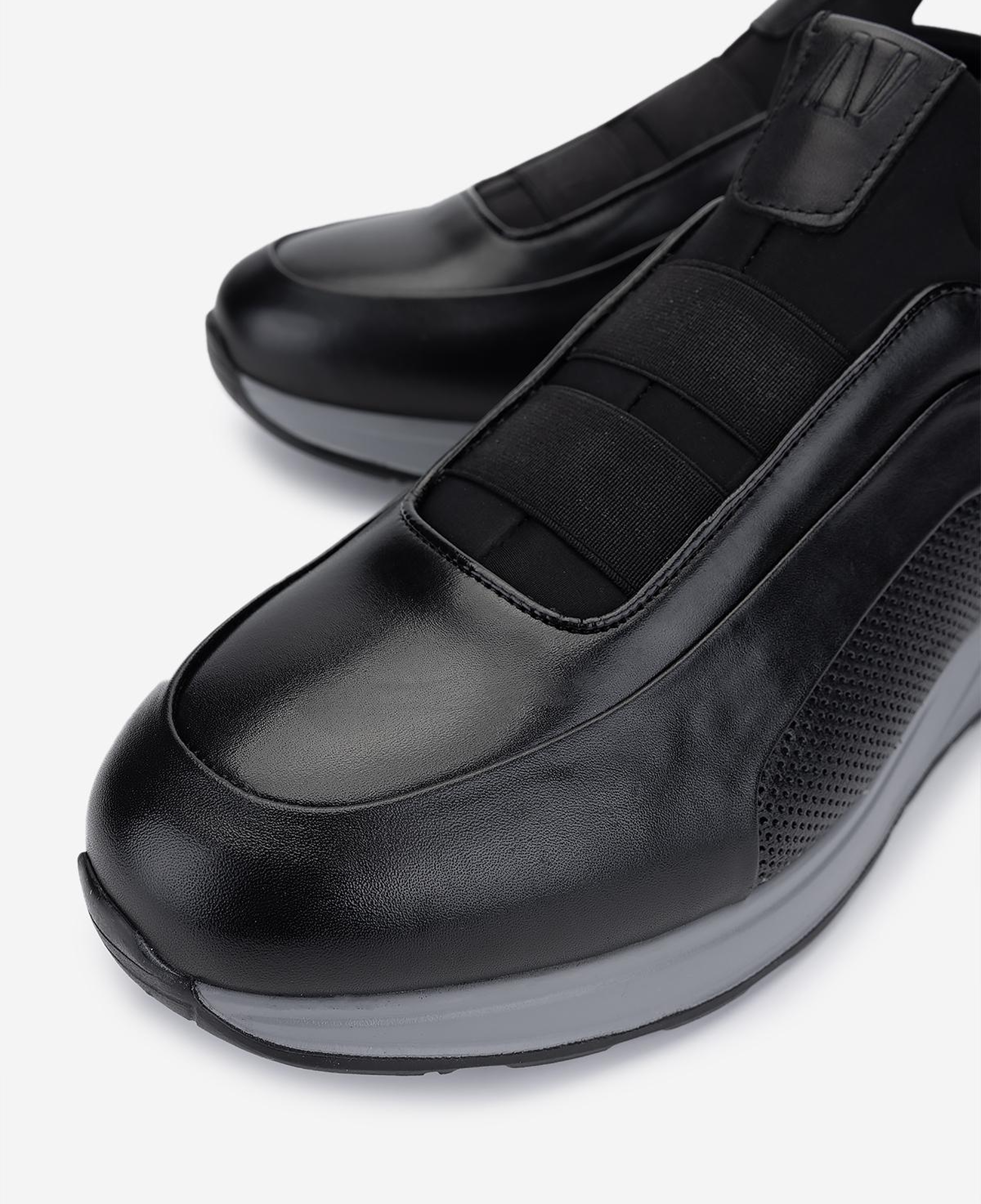 Valmenti Erkek Hakiki Deri Siyah Sneakers & Spor Ayakkabı