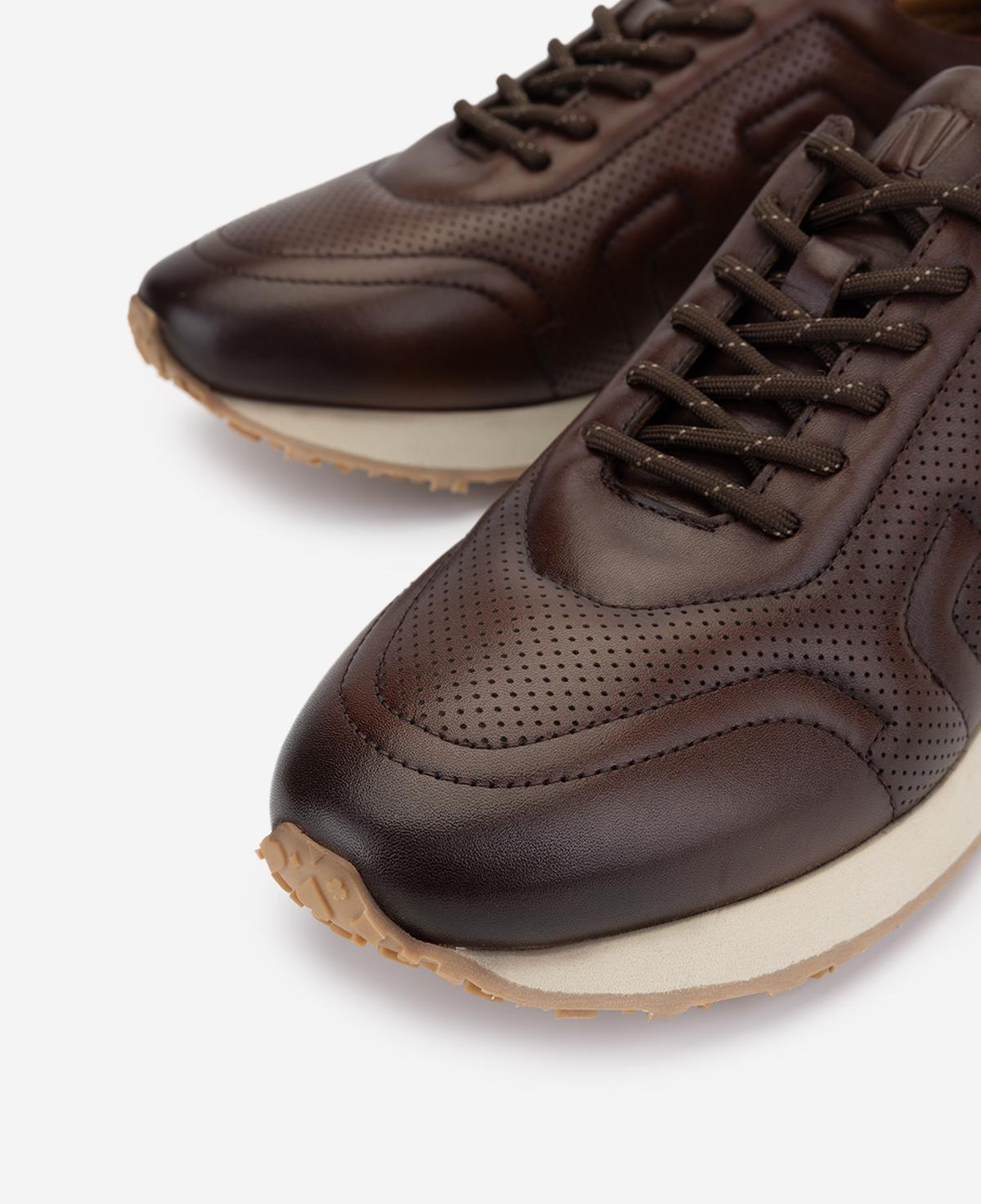 Valmenti Erkek Hakiki Deri Kahverengi Sneakers & Spor Ayakkabı