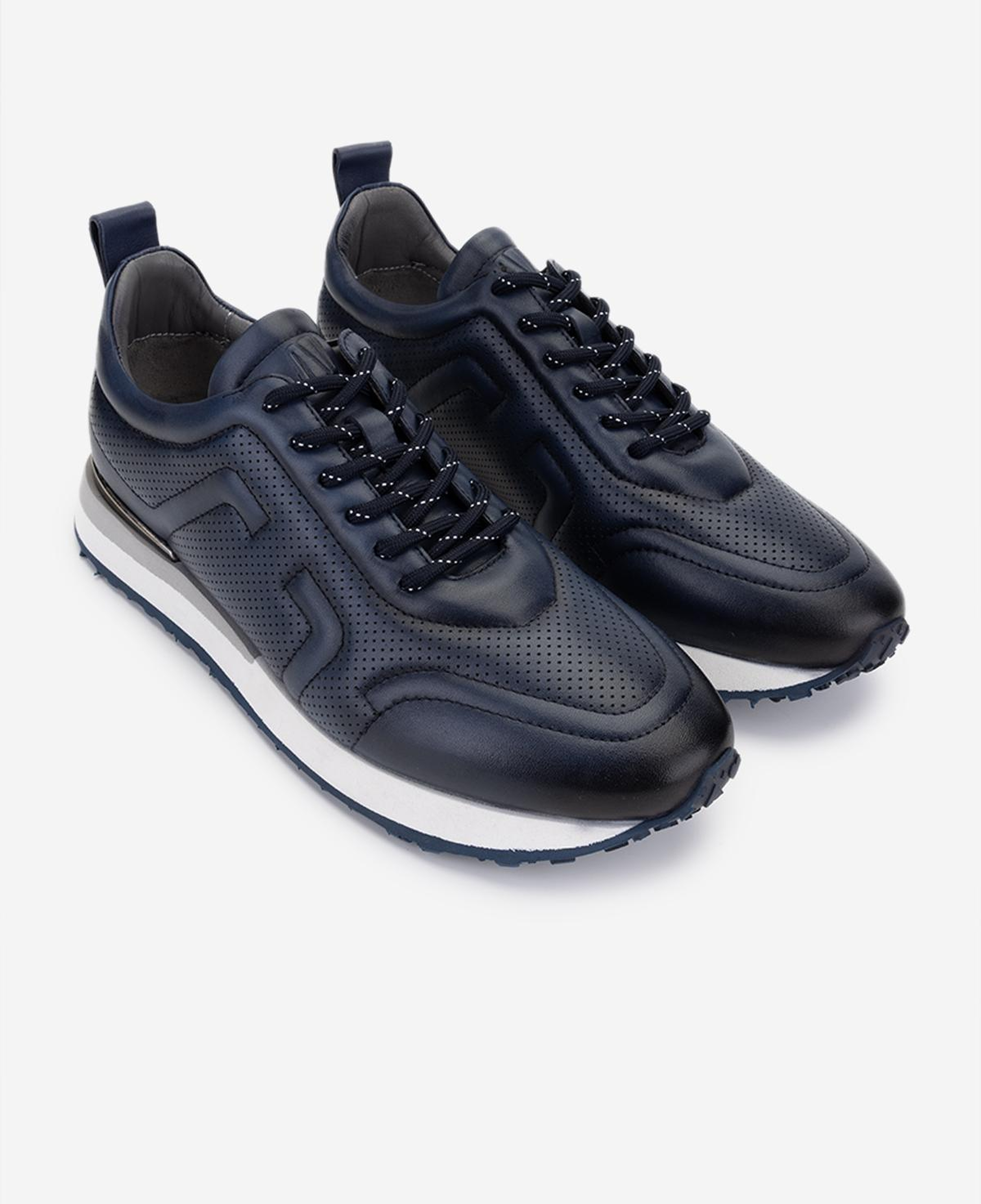 Valmenti Erkek Hakiki Deri Lacivert Sneakers & Spor Ayakkabı