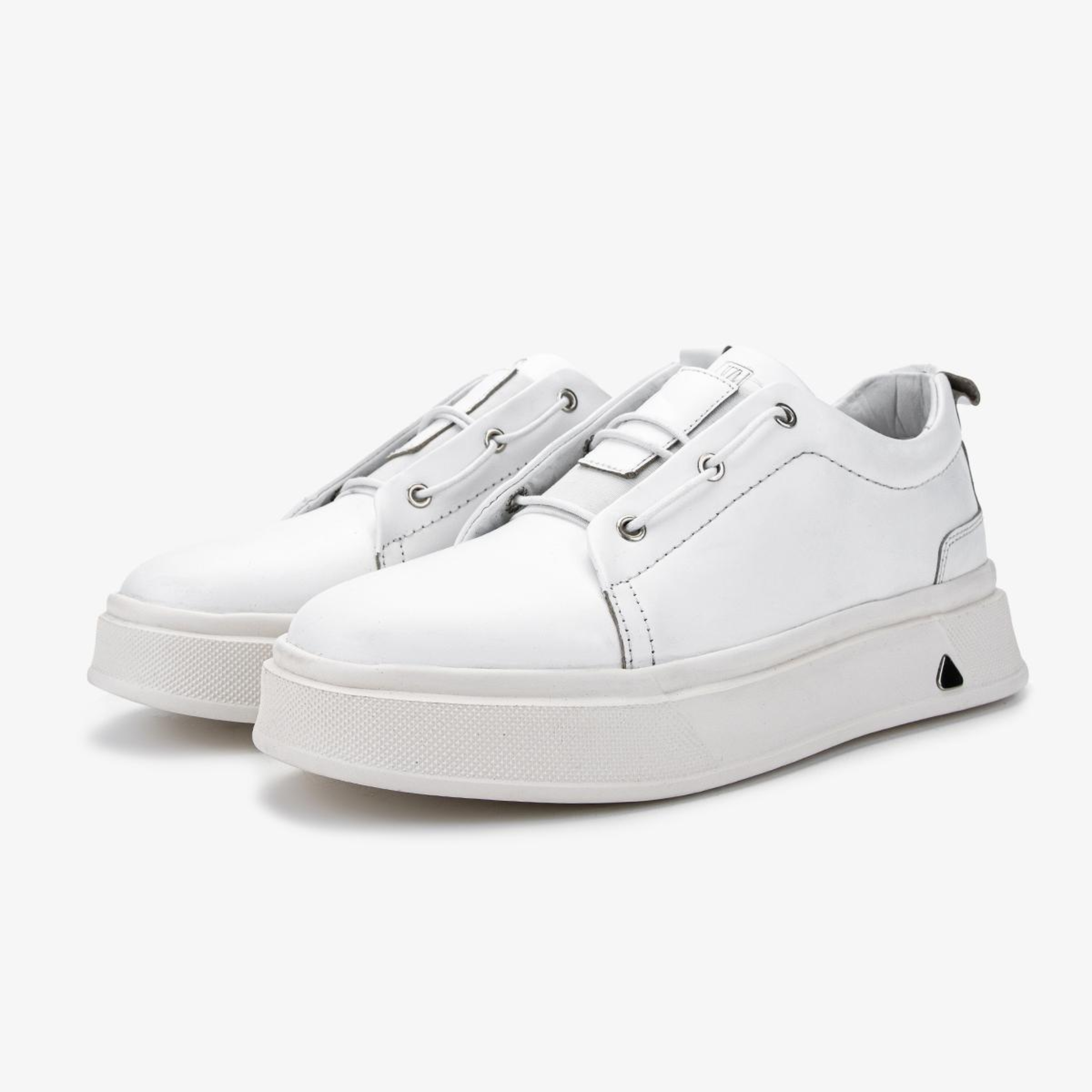 Valmenti Erkek Hakiki Deri Beyaz Sneakers & Spor Ayakkabı