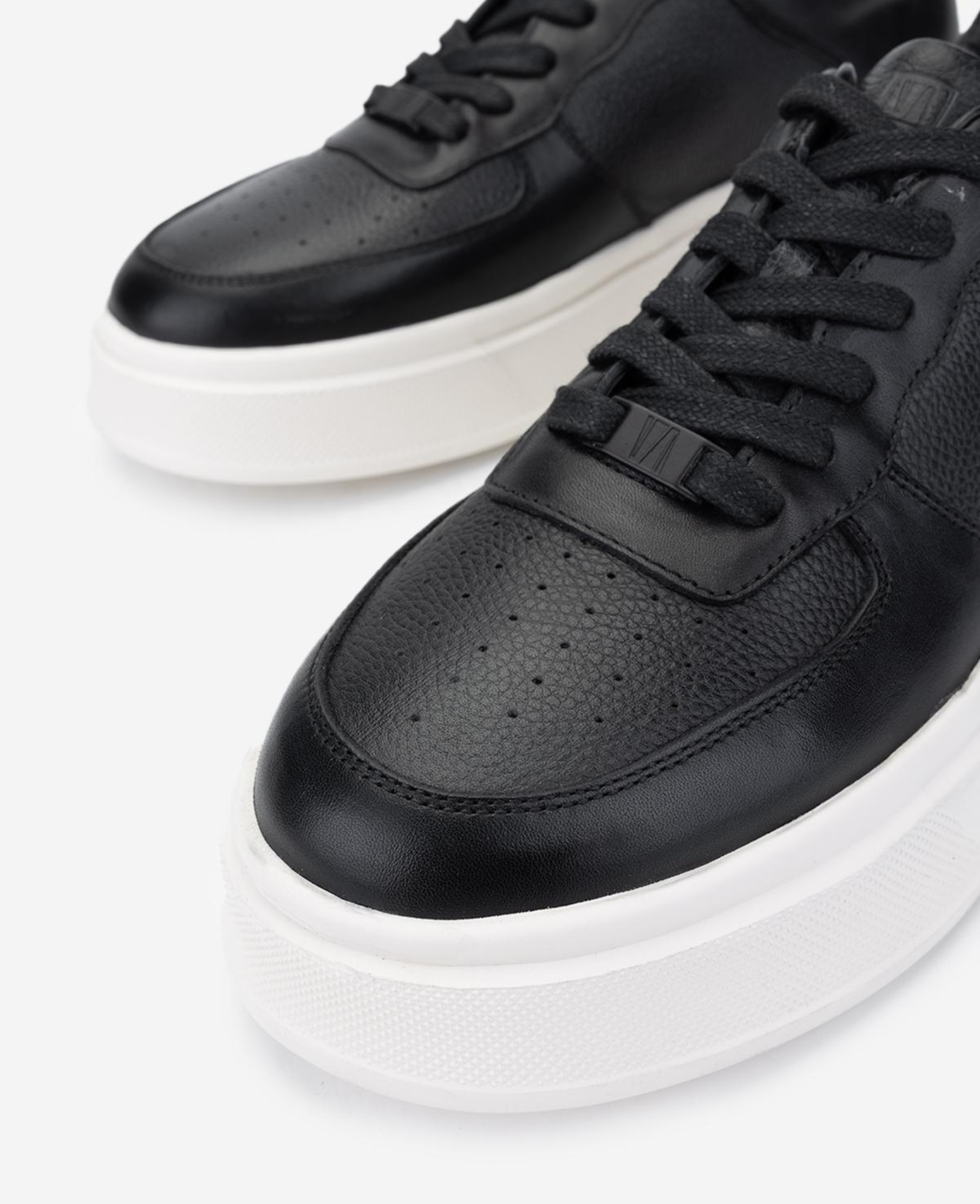 Valmenti Erkek Hakiki Deri Siyah Sneakers & Spor Ayakkabı