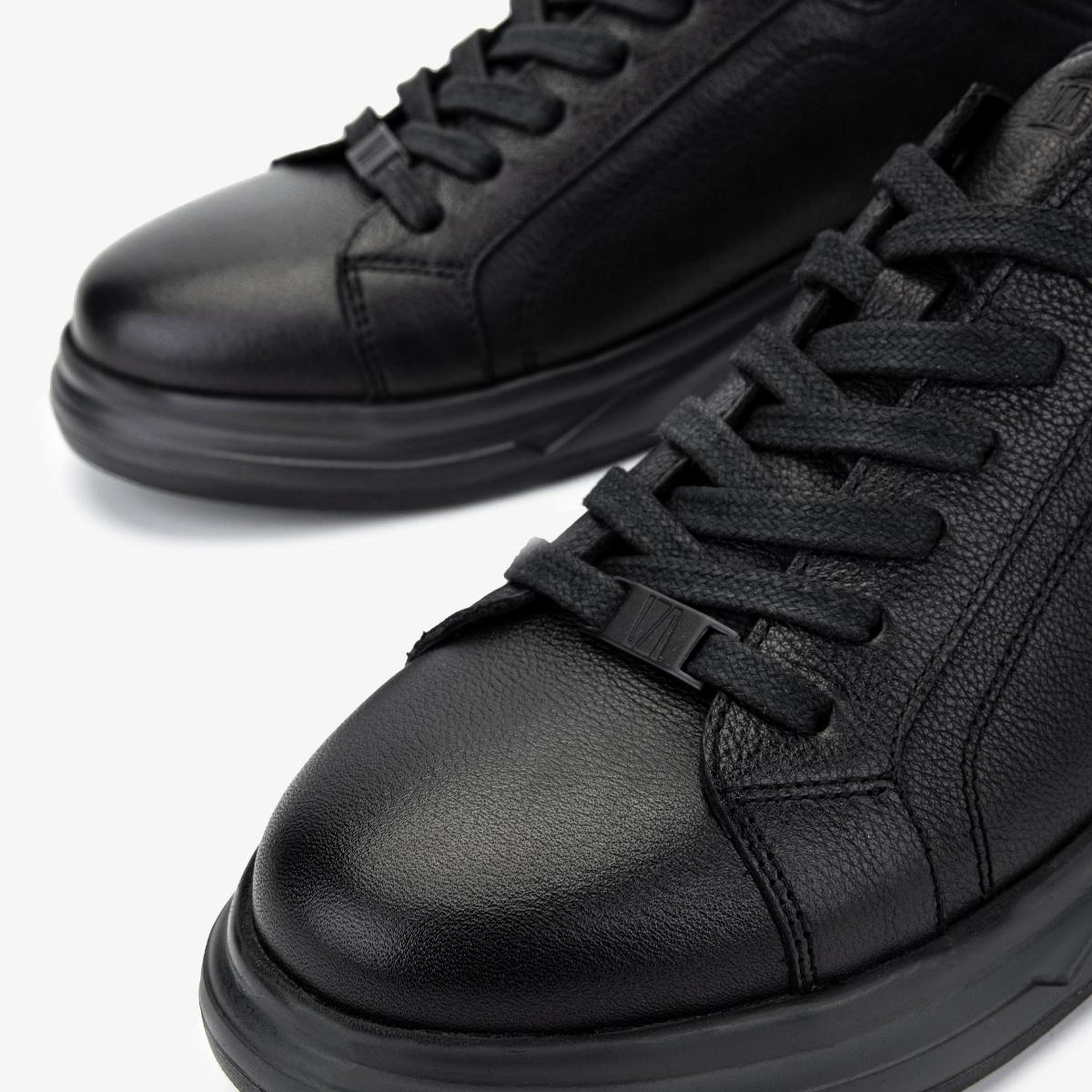 Valmenti Erkek Hakiki Deri Siyah Sneakers & Spor Ayakkabı