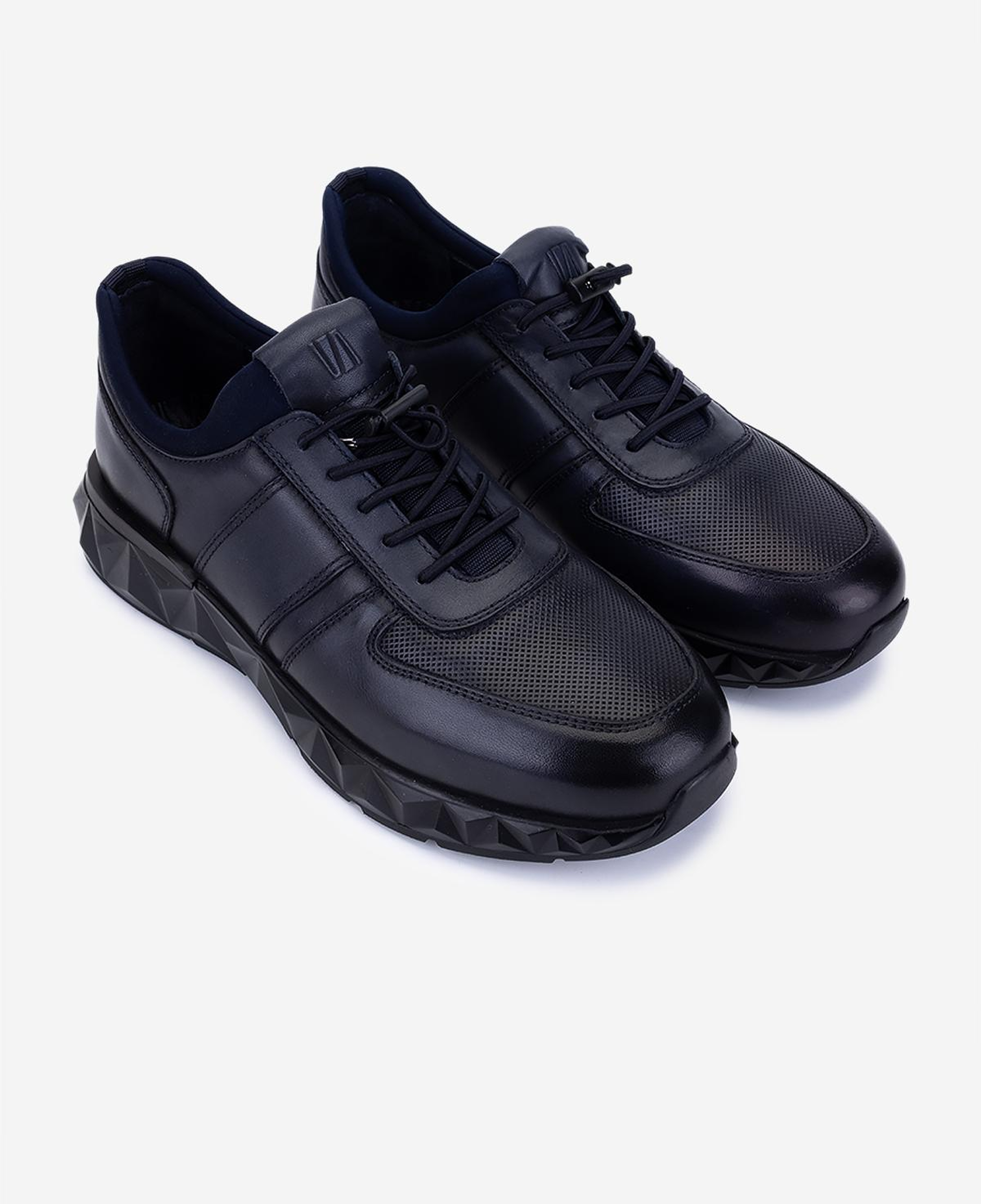 Valmenti Erkek Hakiki Deri Lacivert Sneakers & Spor Ayakkabı