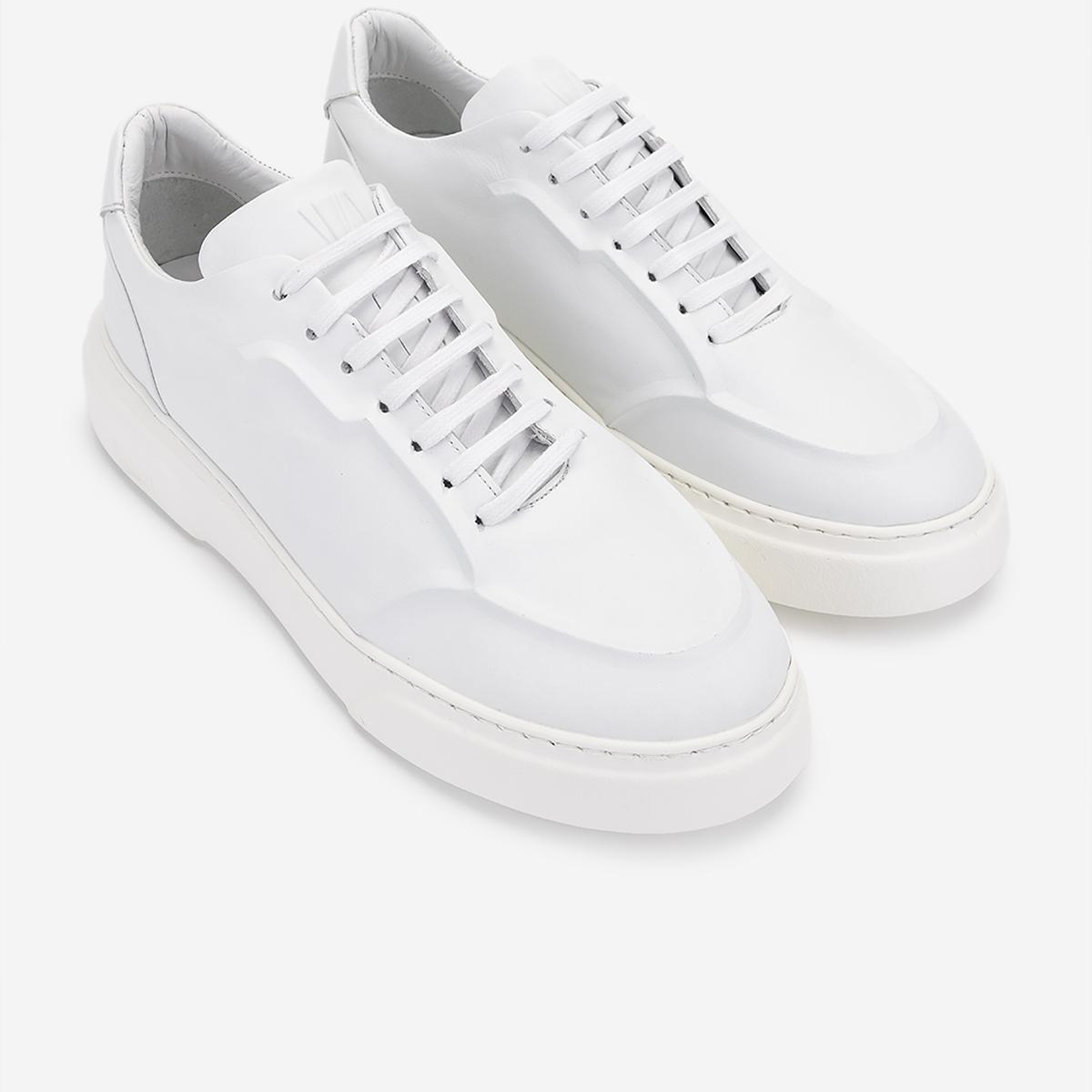 Valmenti Erkek Hakiki Deri Beyaz Sneakers & Spor Ayakkabı