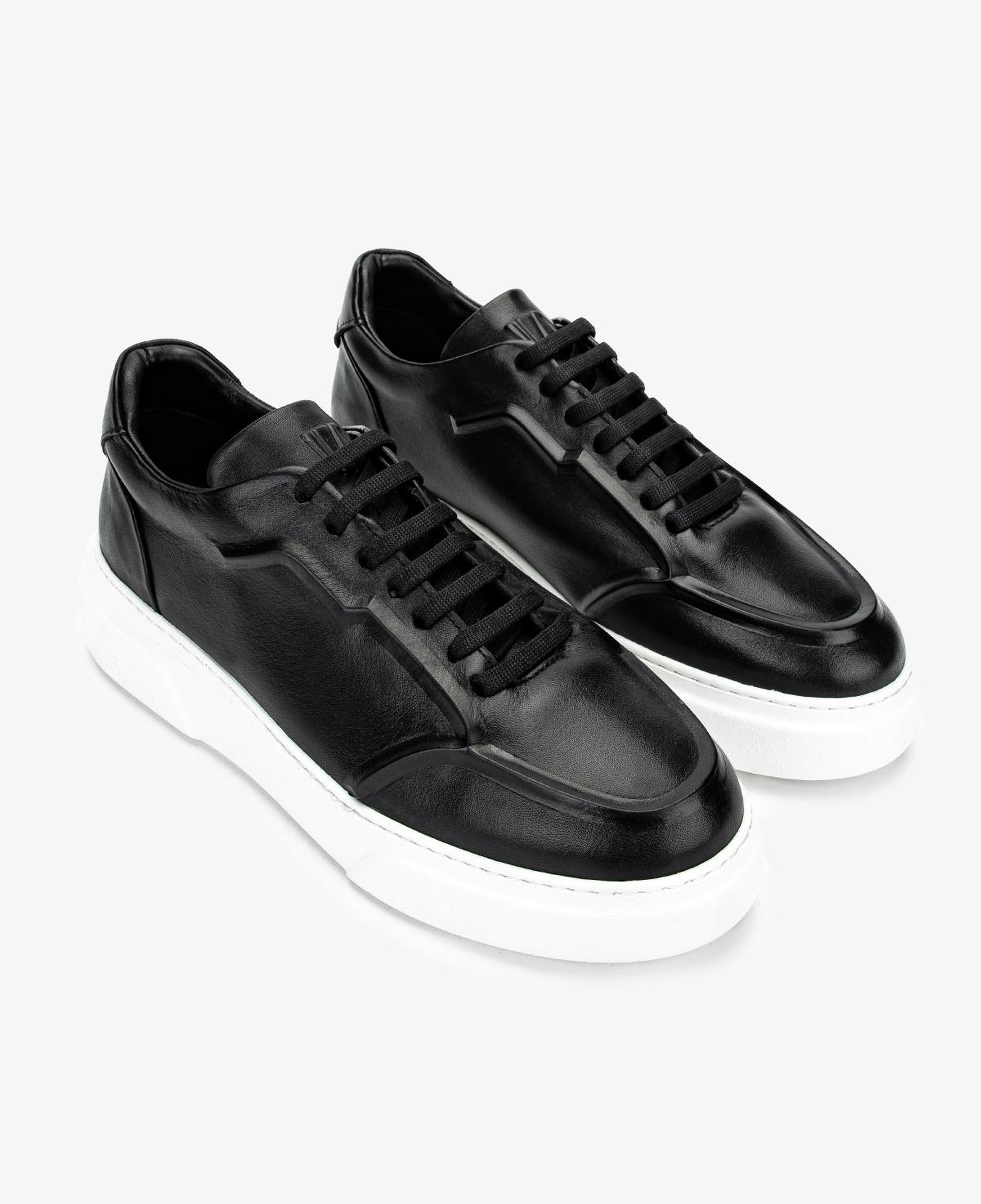 Valmenti Erkek Hakiki Deri Siyah Sneakers & Spor Ayakkabı