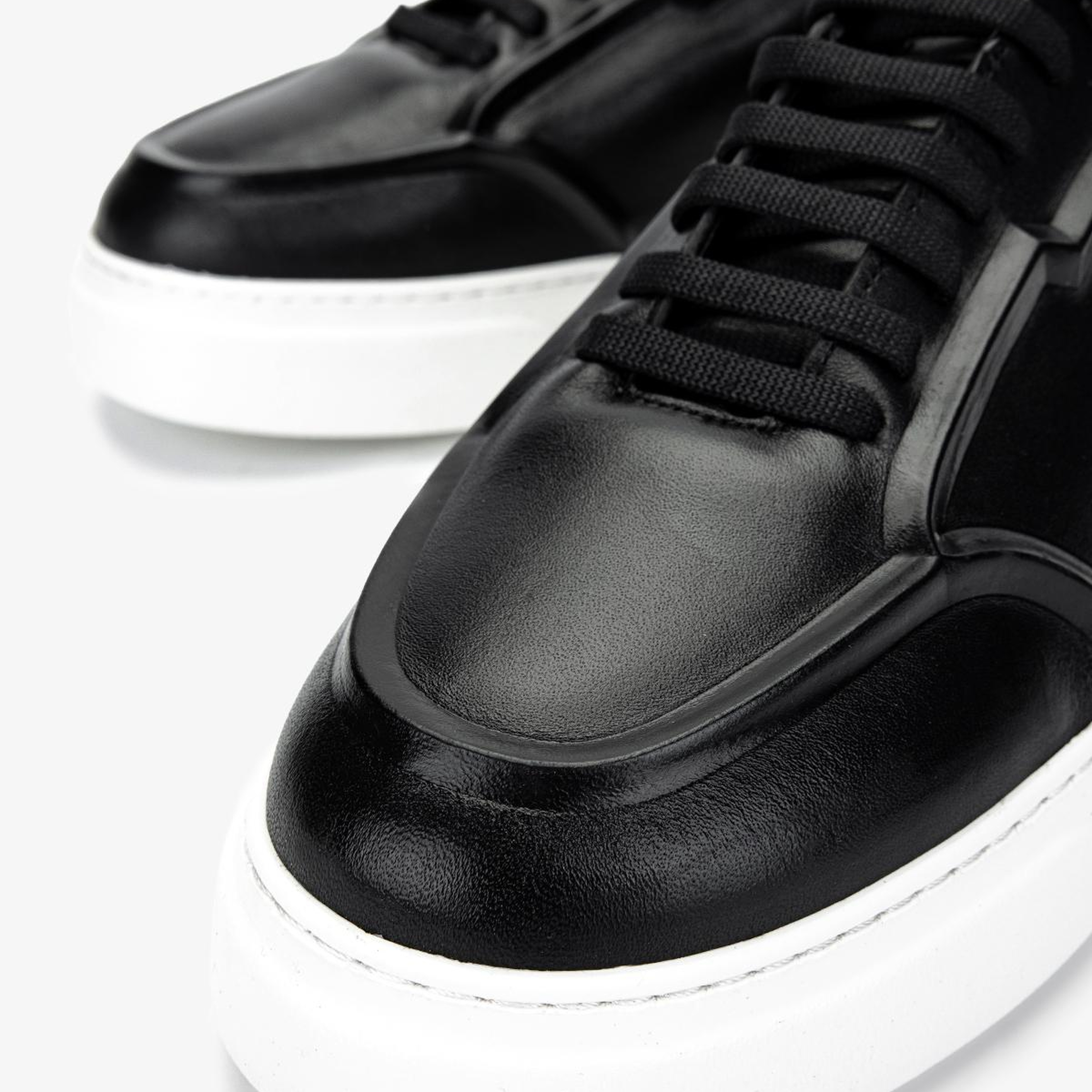 Valmenti Erkek Hakiki Deri Siyah Sneakers & Spor Ayakkabı