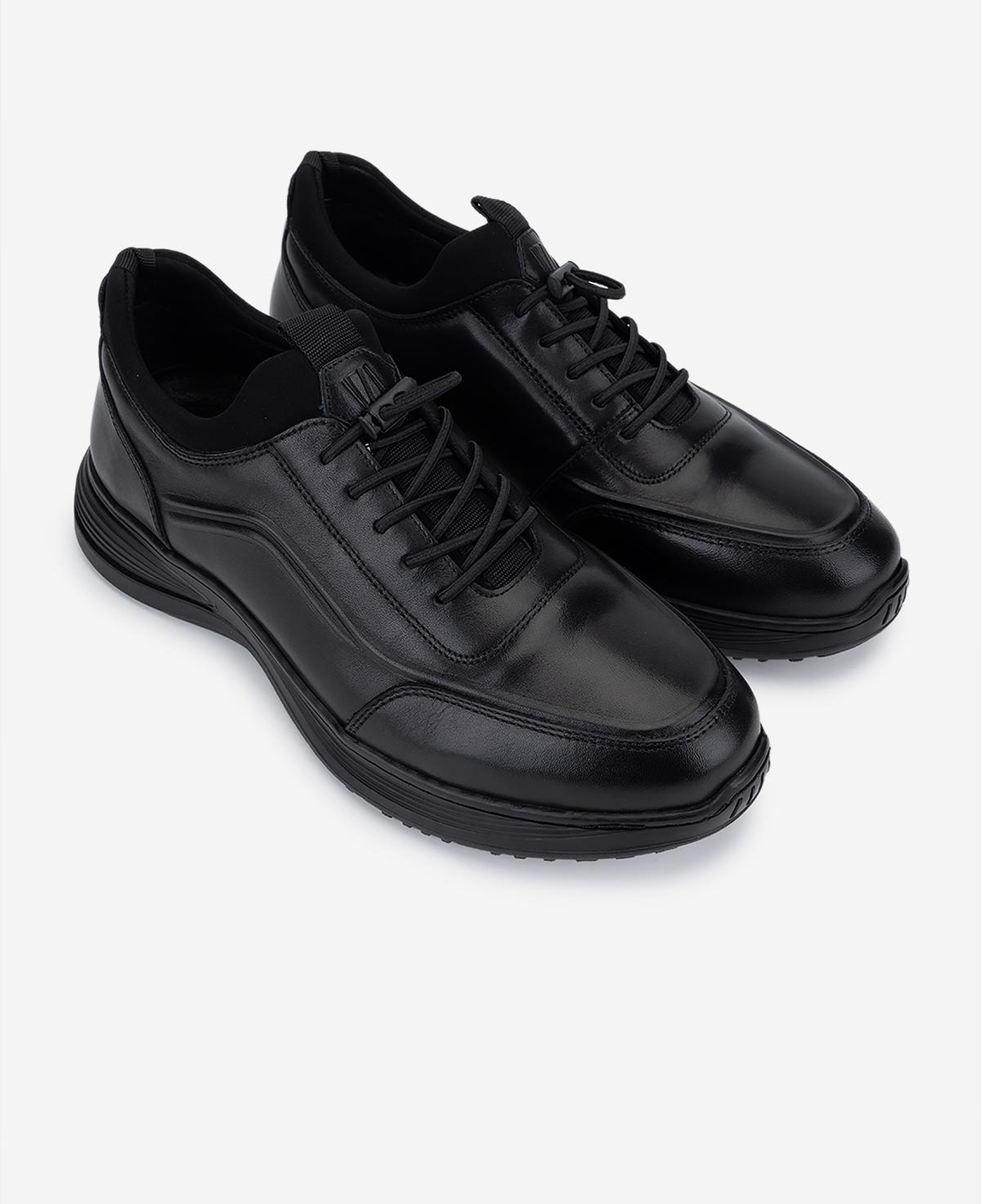 Valmenti Erkek Hakiki Deri Siyah Sneakers & Spor Ayakkabı