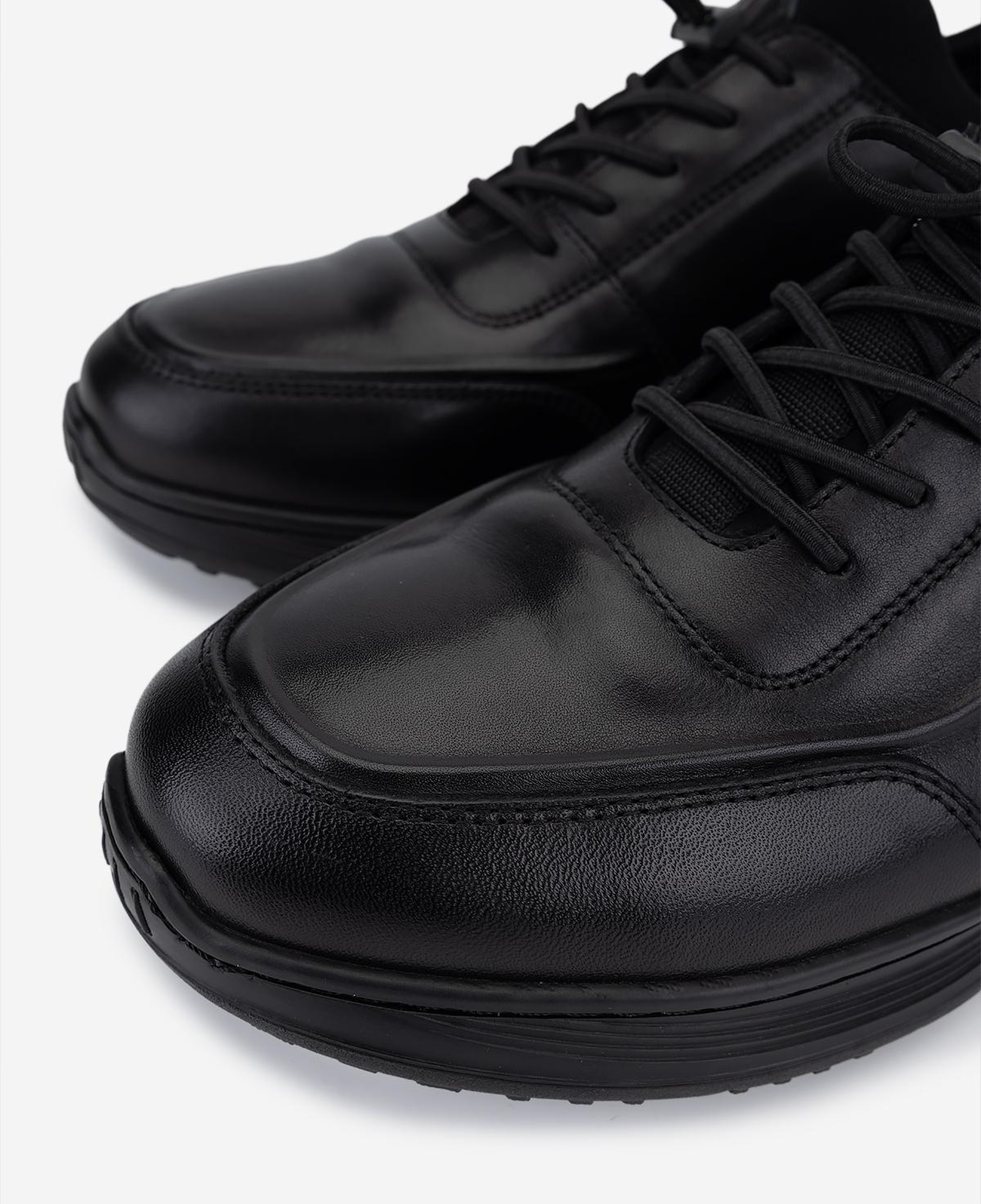 Valmenti Erkek Hakiki Deri Siyah Sneakers & Spor Ayakkabı