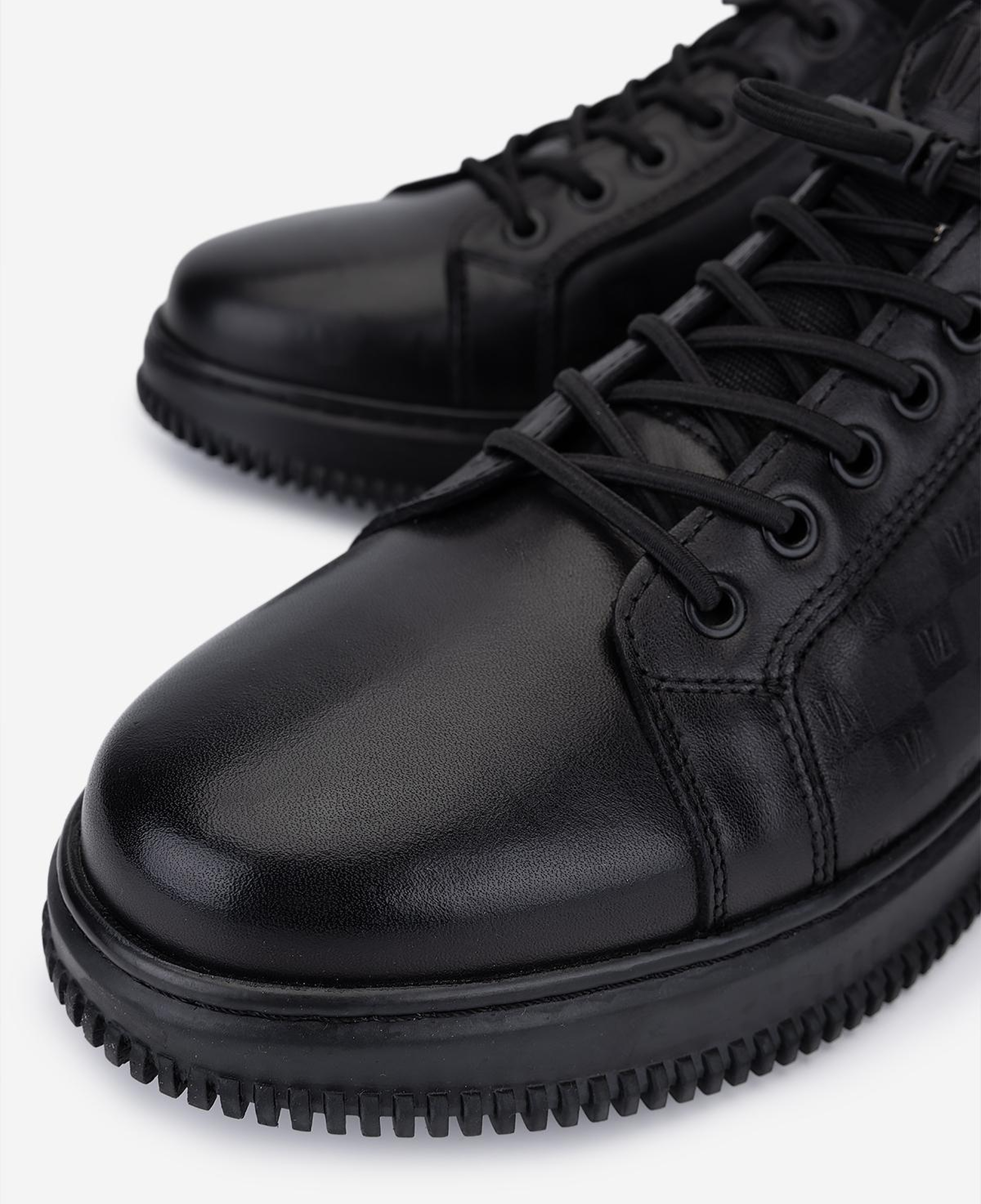 Valmenti Erkek Hakiki Deri Siyah Sneakers & Spor Ayakkabı