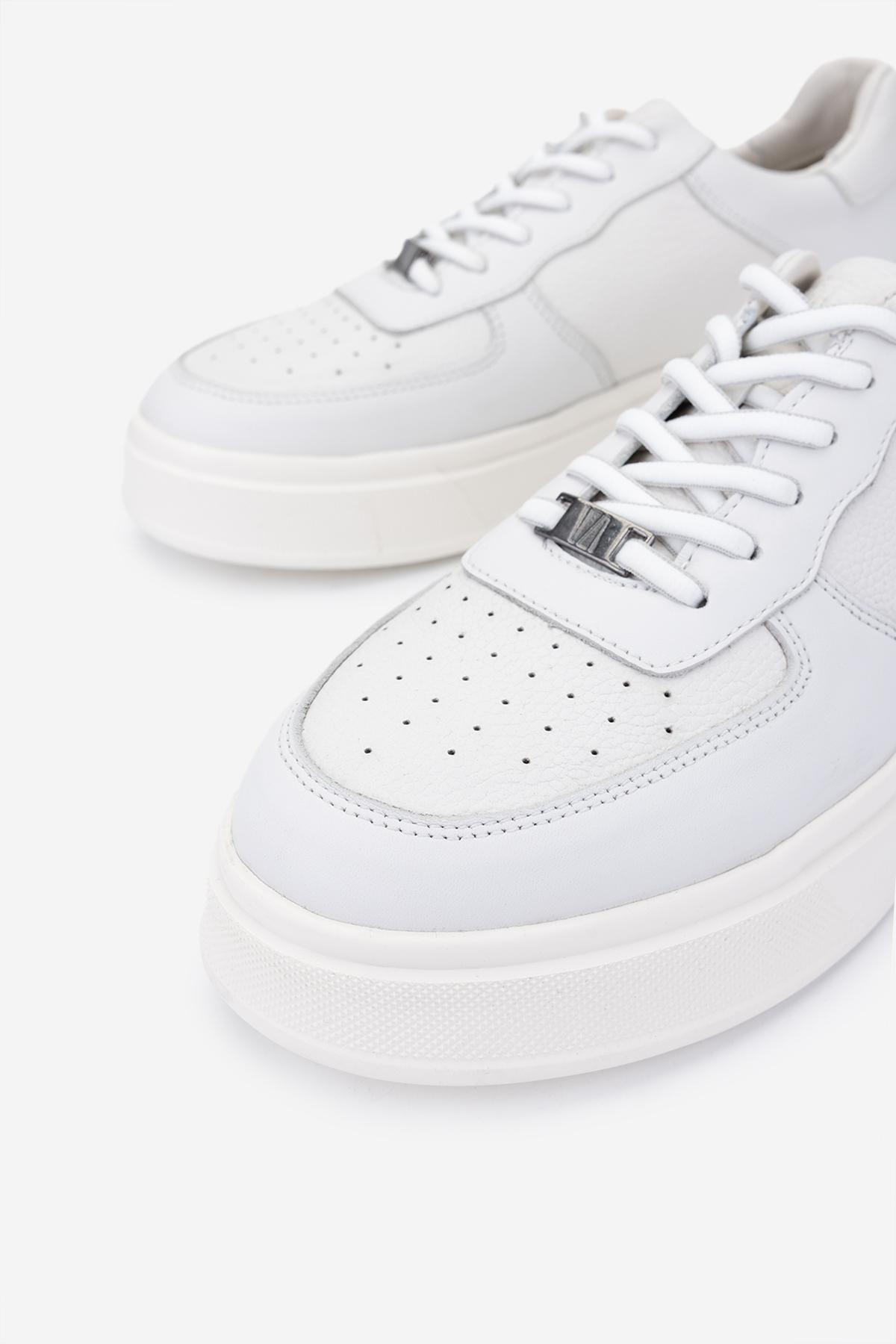 Valmenti Erkek Hakiki Deri Beyaz Sneakers & Spor Ayakkabı