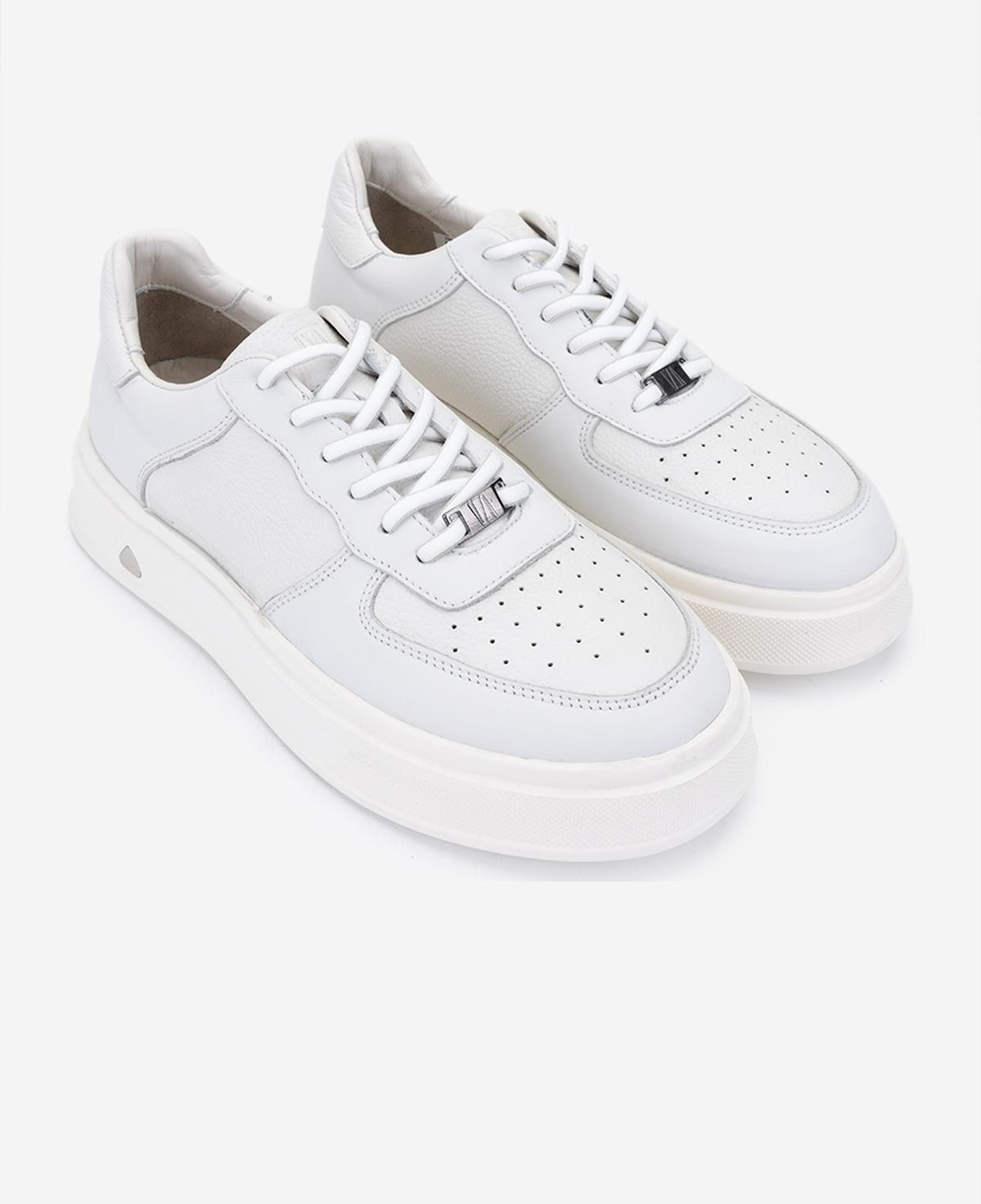 Valmenti Erkek Hakiki Deri Beyaz Sneakers & Spor Ayakkabı