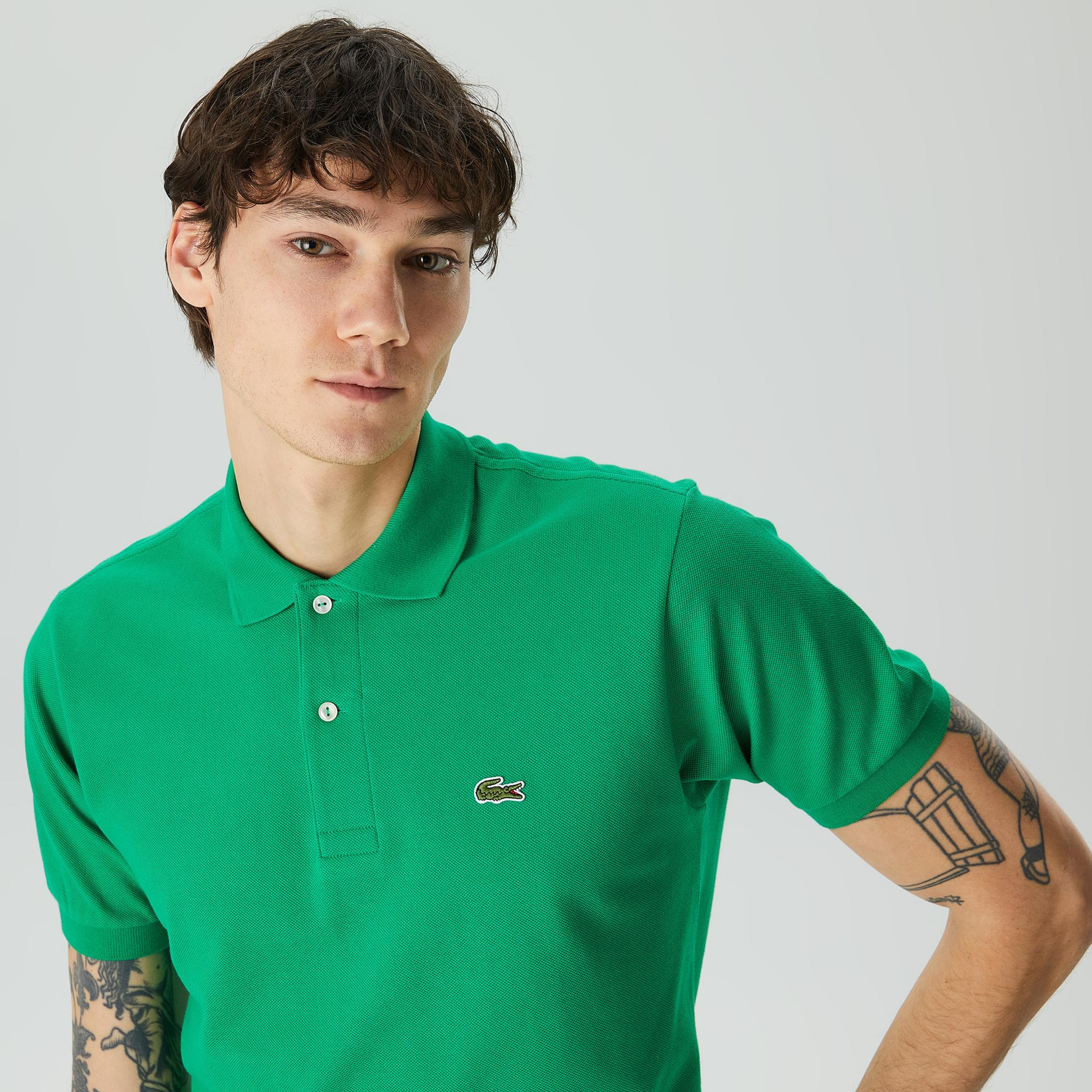 Lacoste L.12.12 Erkek Classic Fit Yeşil Polo