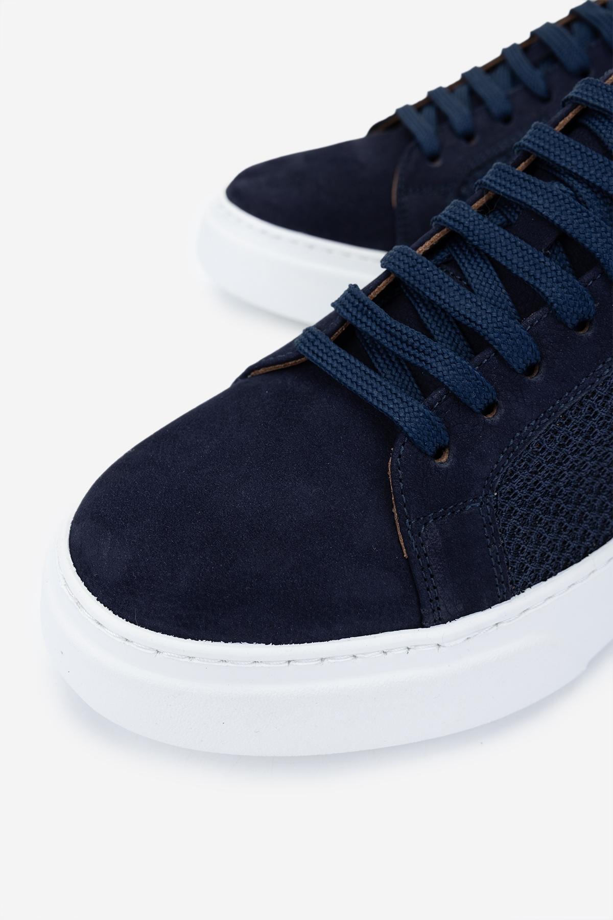 Valmenti Erkek Hakiki Deri Lacivert Sneakers & Spor Ayakkabı