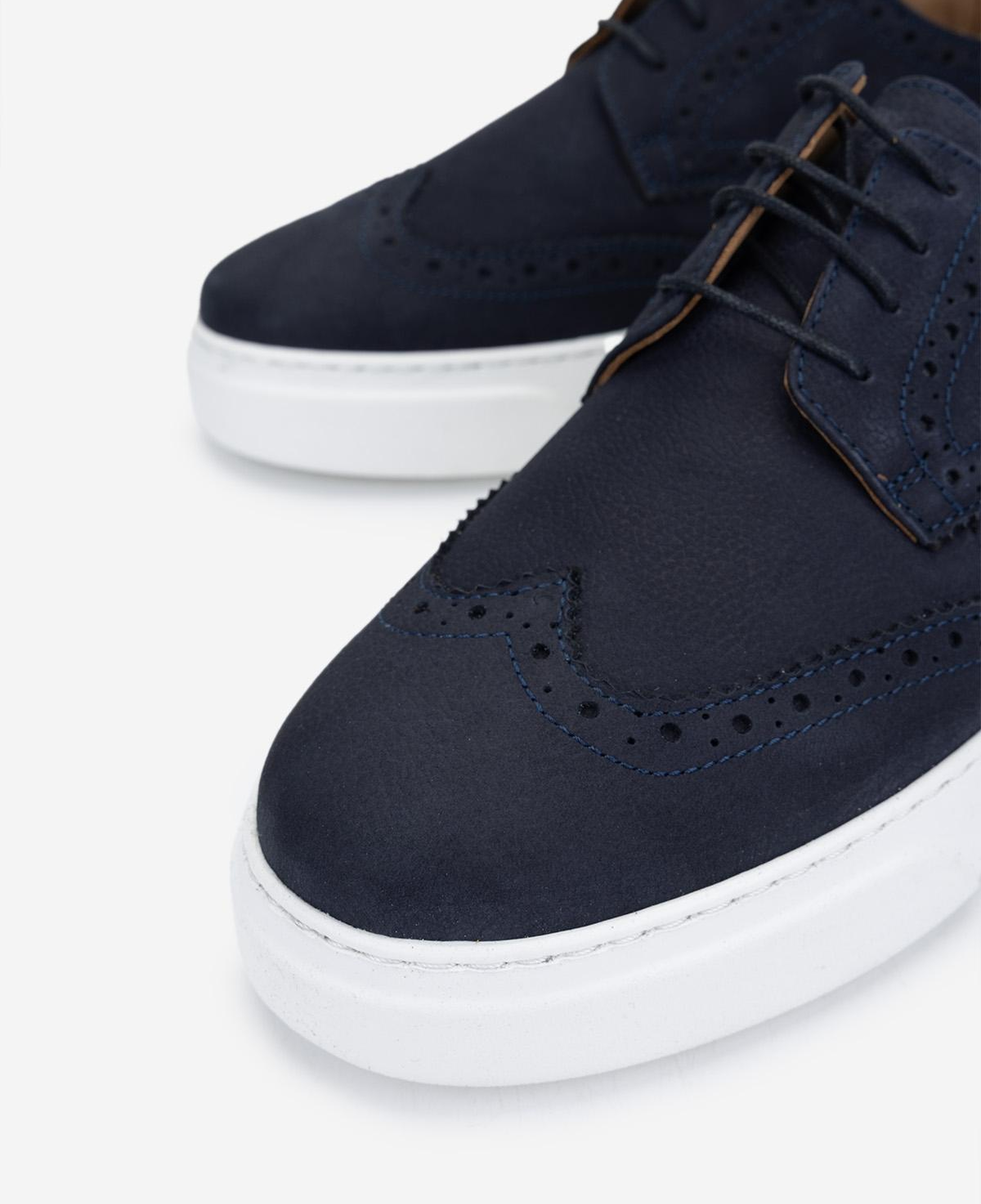 Valmenti Erkek Hakiki Deri Lacivert Nubuk Sneakers & Spor Ayakkabı