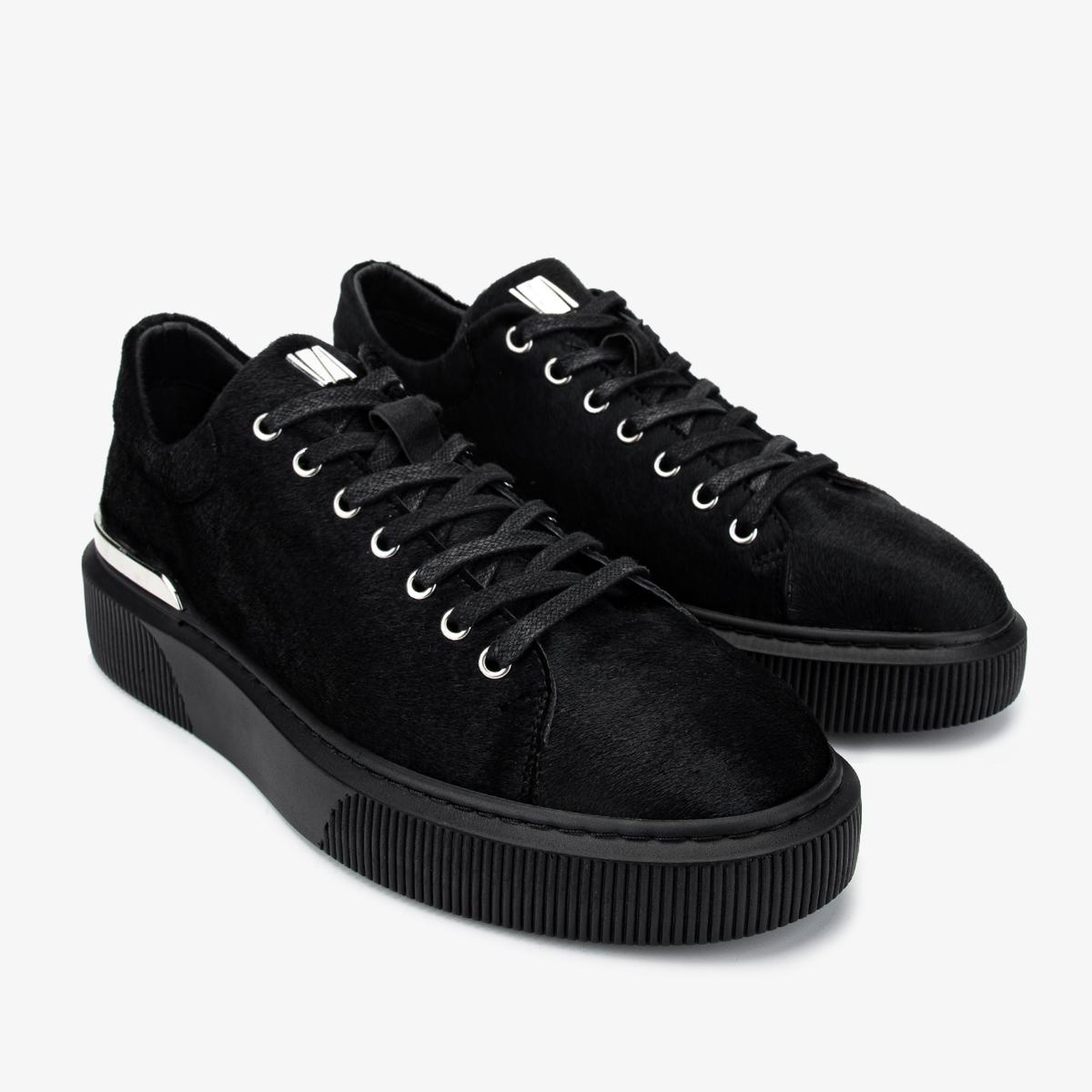 Valmenti Erkek Hakiki Deri Siyah Sneakers & Spor Ayakkabı