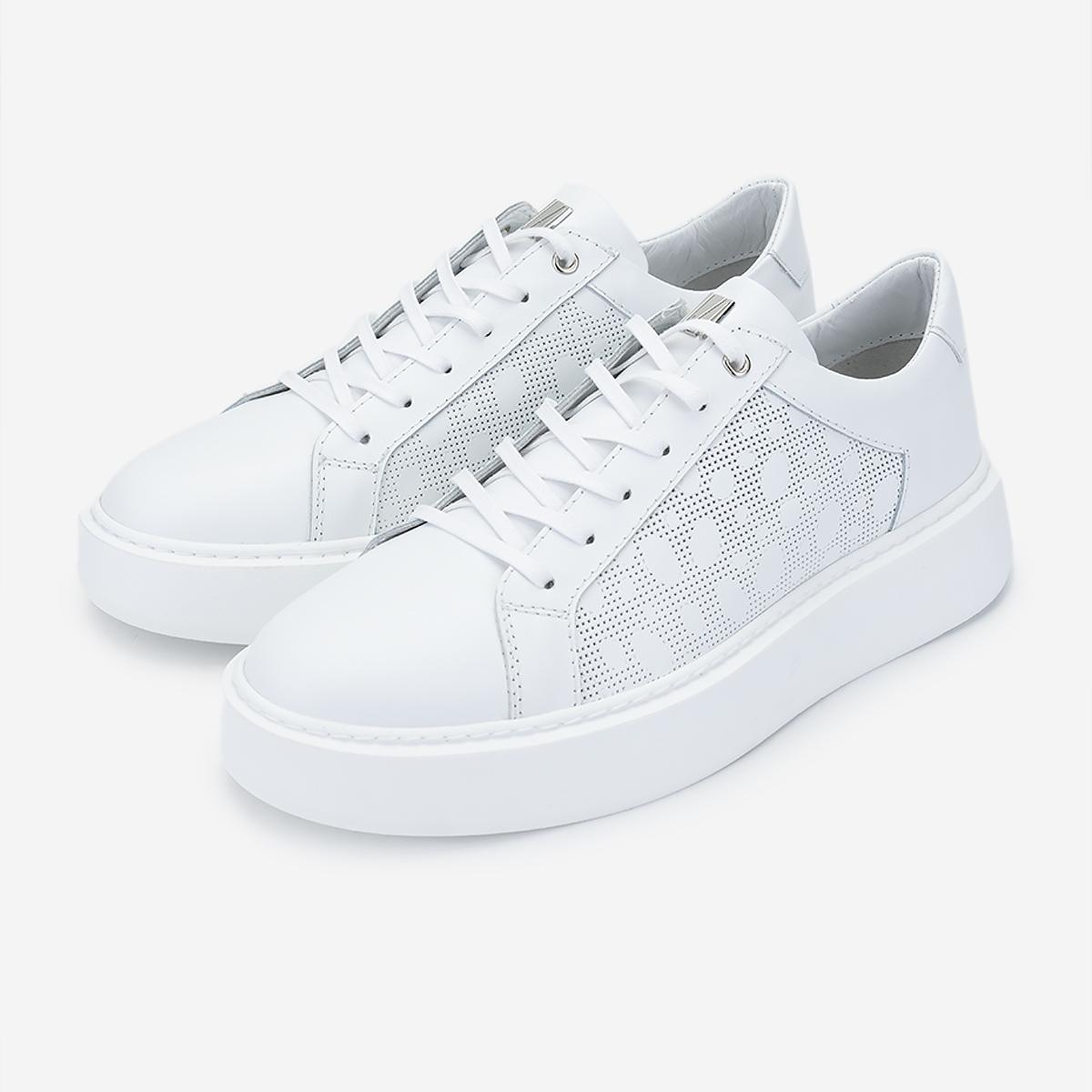 Valmenti Erkek Hakiki Deri Beyaz Sneakers & Spor Ayakkabı