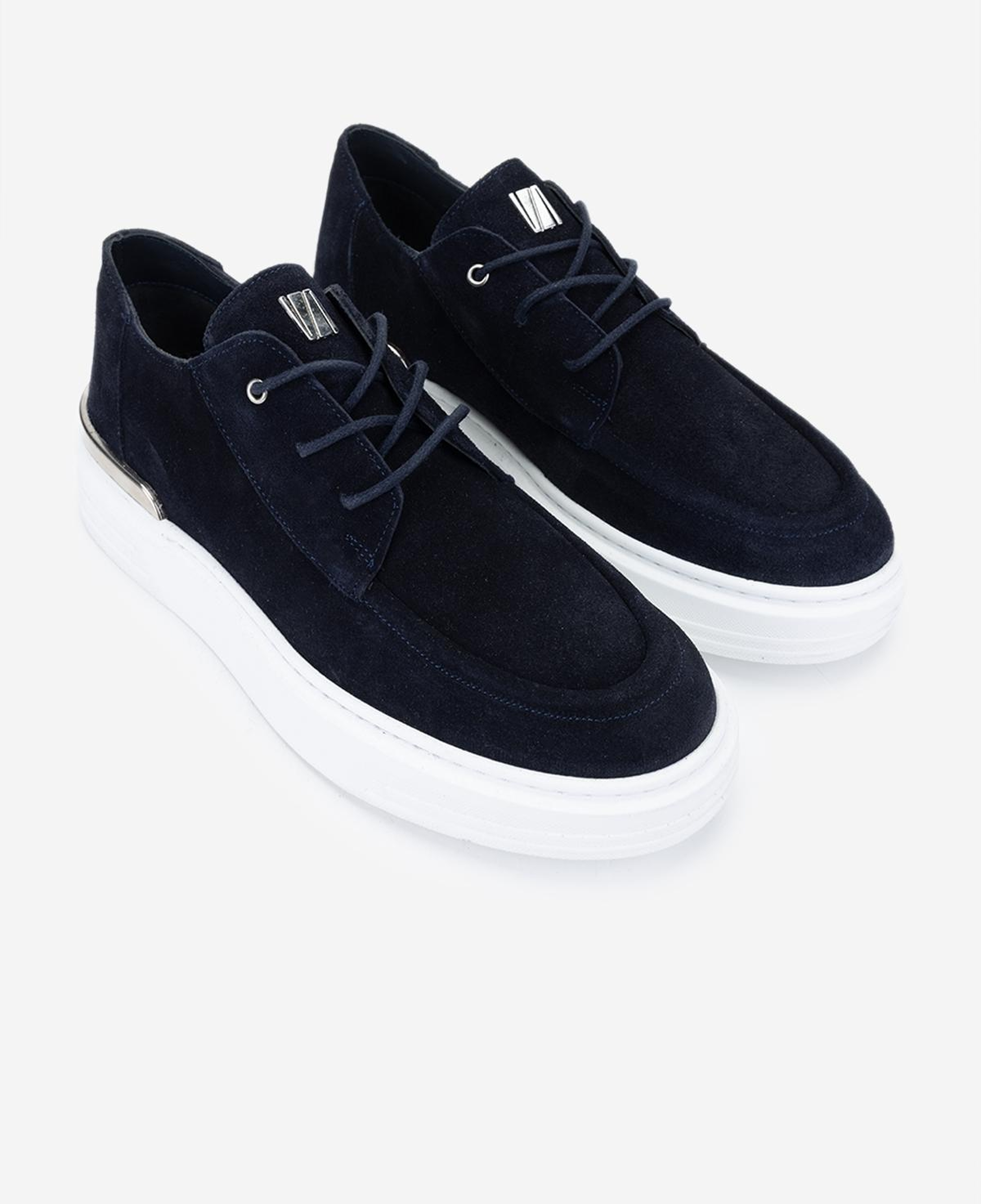 Valmenti Erkek Hakiki Deri Lacivert Süet Sneakers & Spor Ayakkabı