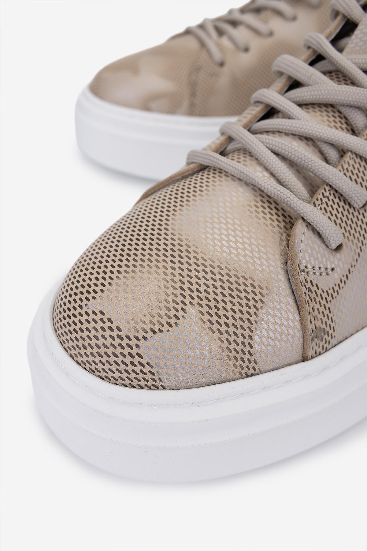 Valmenti Erkek Hakiki Deri Bej Sneakers & Spor Ayakkabı