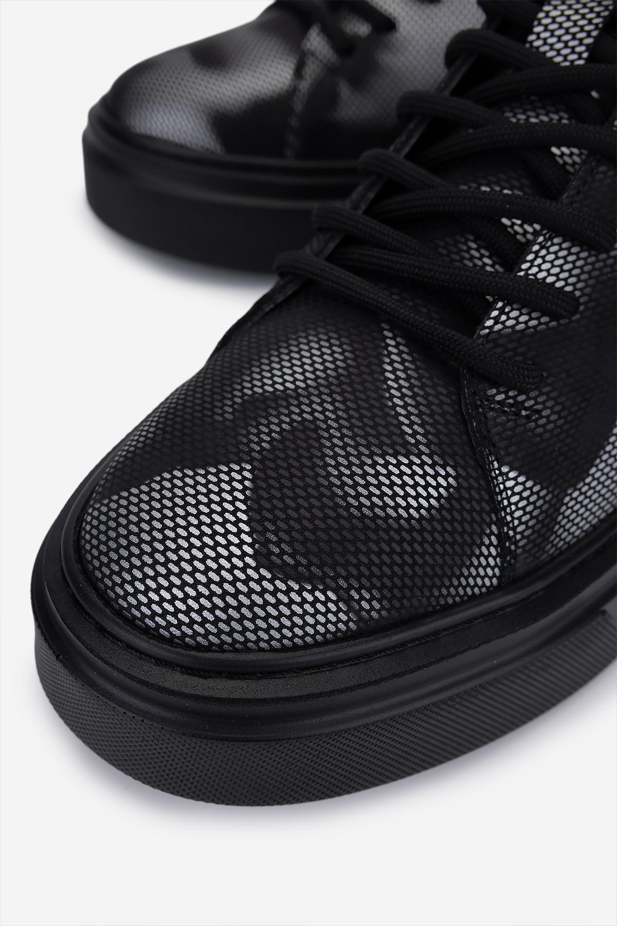 Valmenti Erkek Hakiki Deri Siyah Sneakers & Spor Ayakkabı