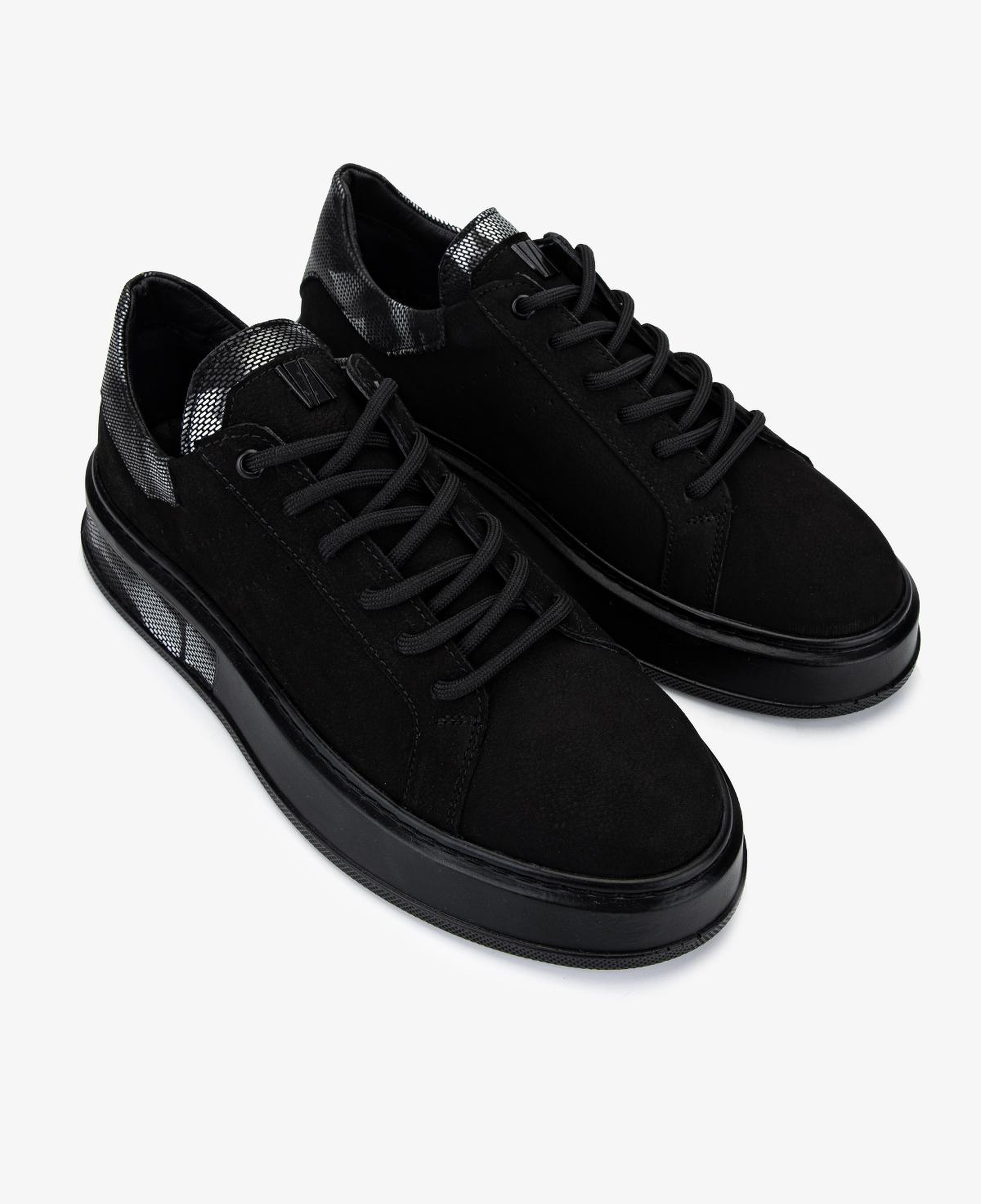 Valmenti Erkek Hakiki Deri Siyah Sneakers & Spor Ayakkabı