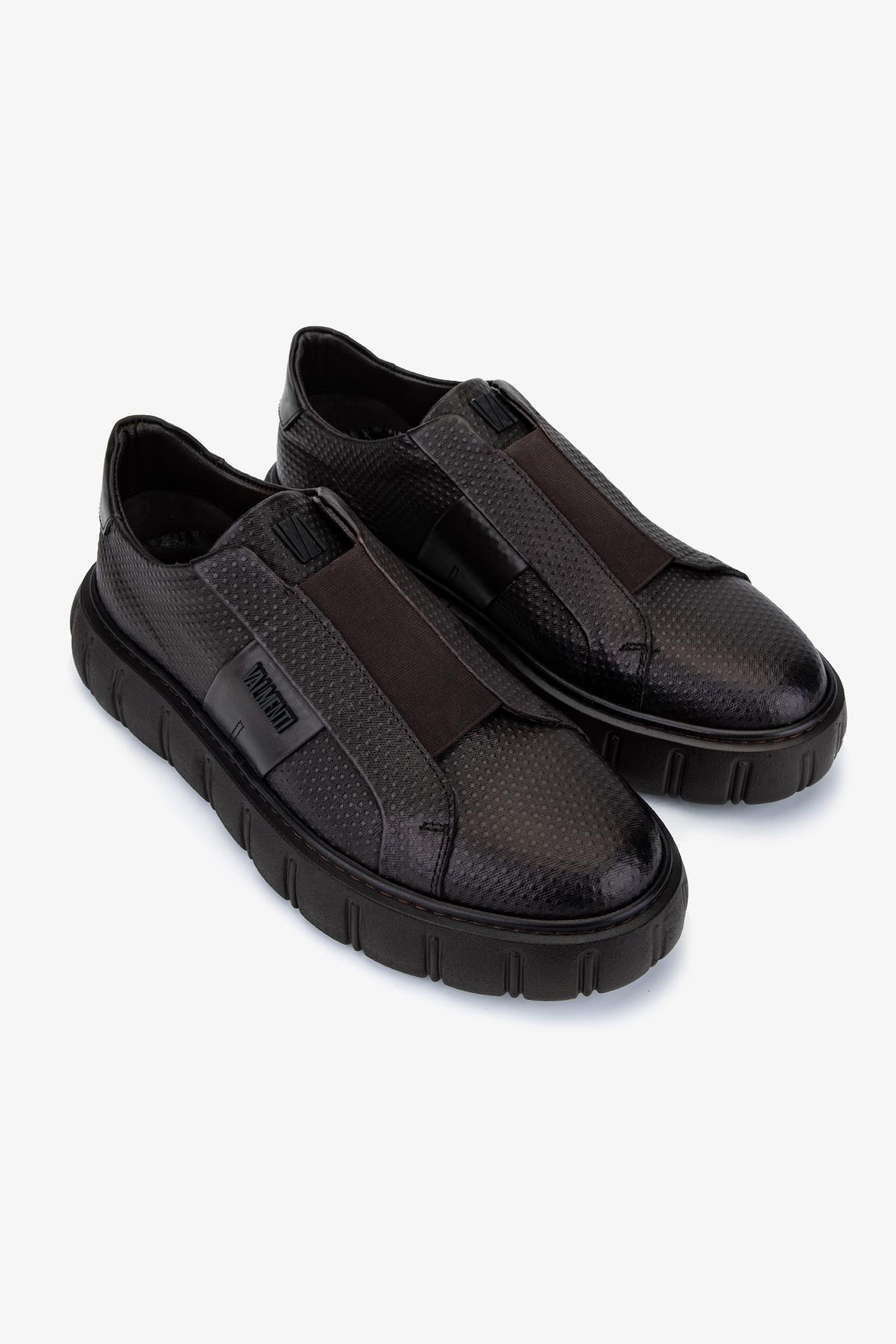 Valmenti Erkek Hakiki Deri Kahverengi Sneakers & Spor Ayakkabı