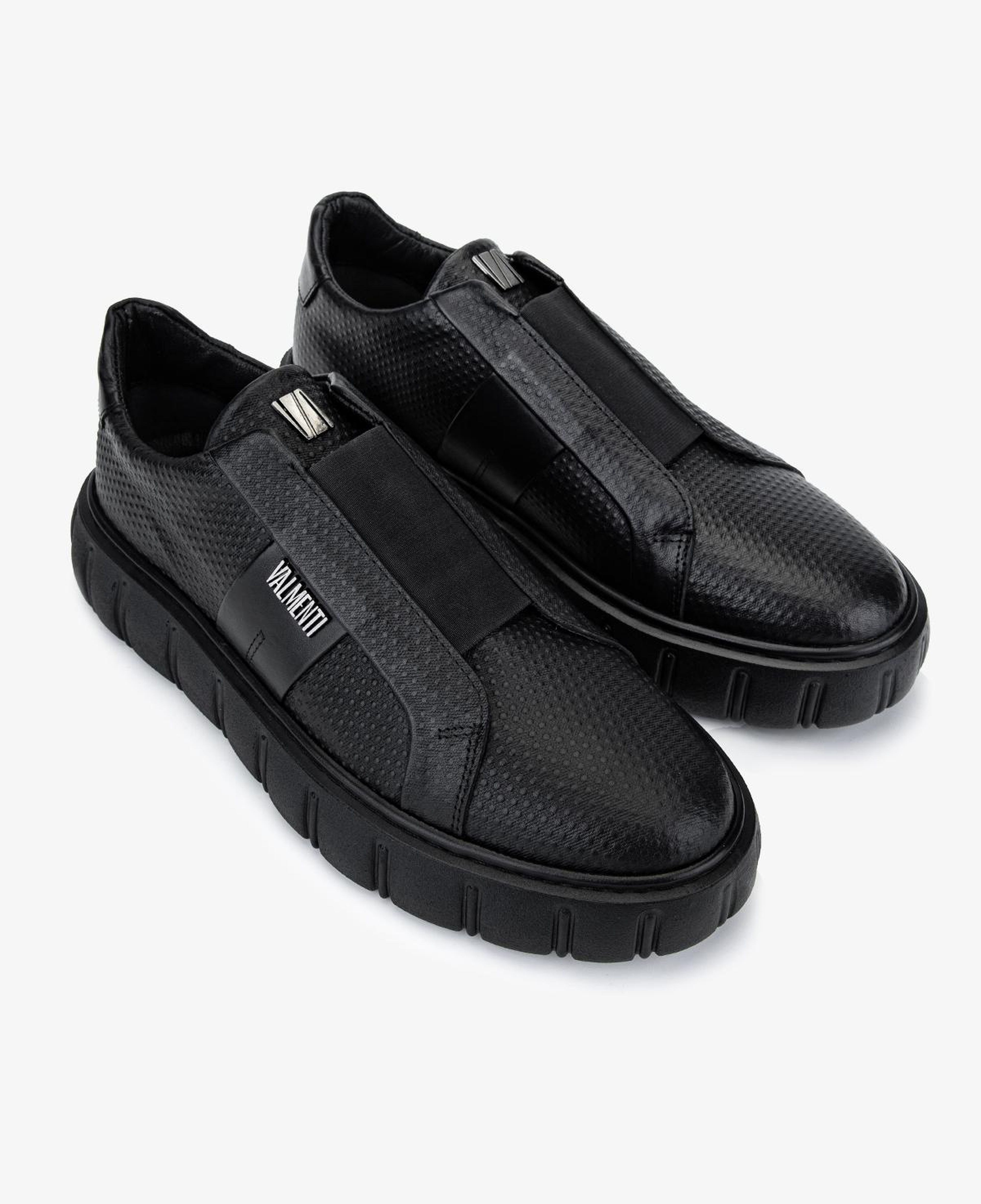 Valmenti Erkek Hakiki Deri Siyah Sneakers & Spor Ayakkabı