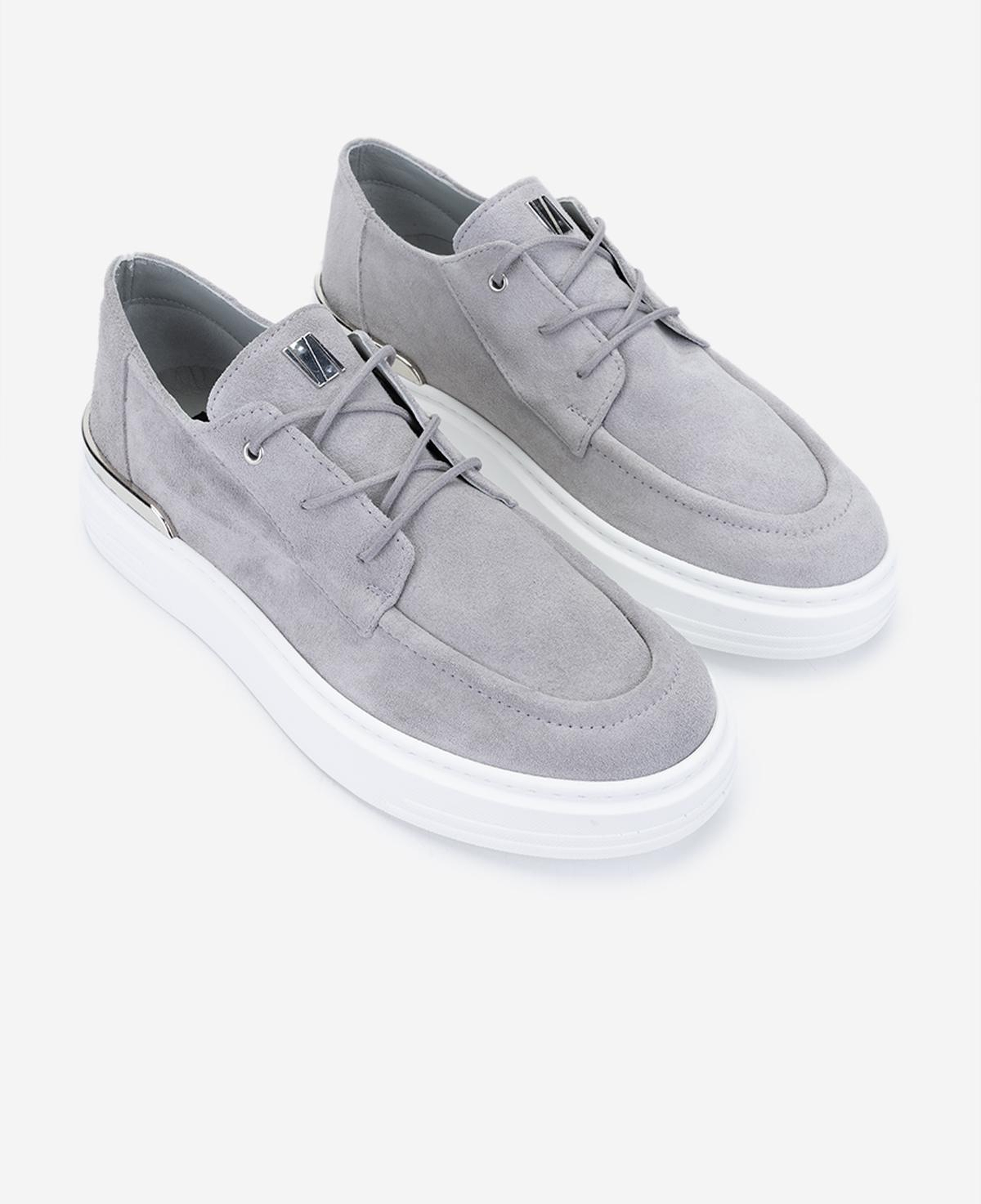 Valmenti Erkek Hakiki Deri Gri Sneakers & Spor Ayakkabı