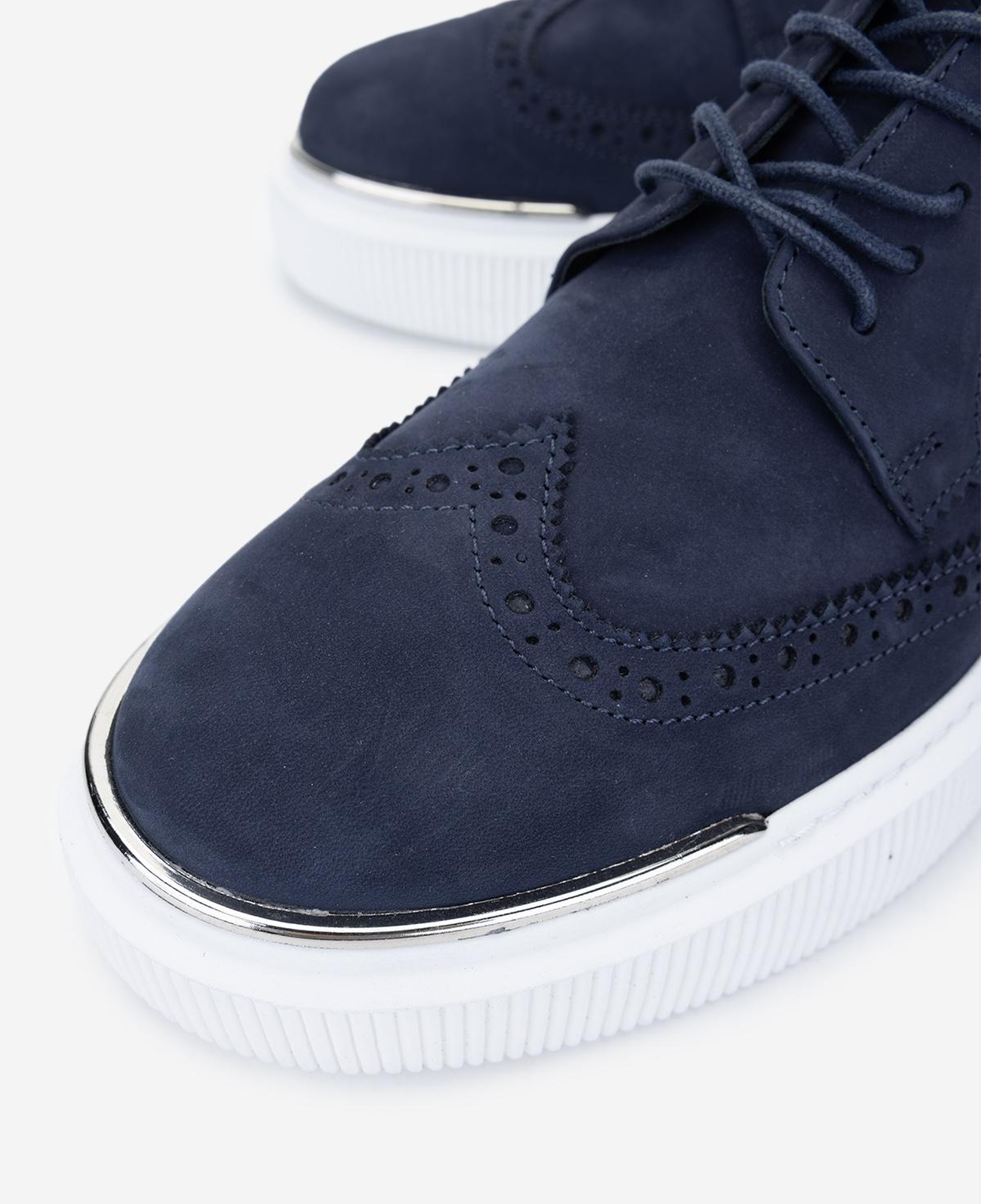 Valmenti Erkek Hakiki Deri Lacivert Nubuk Sneakers & Spor Ayakkabı