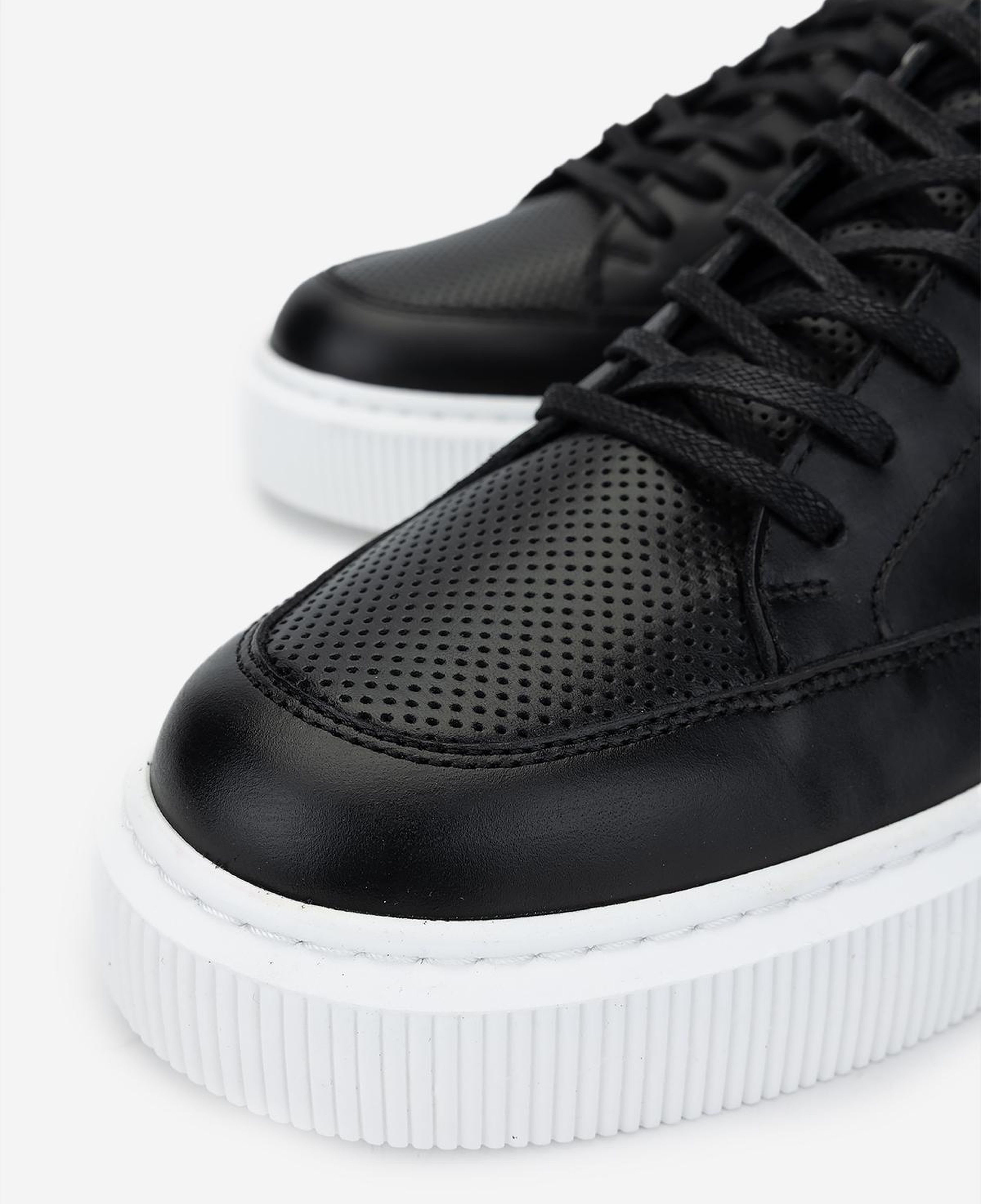 Valmenti Erkek Hakiki Deri Siyah Sneakers & Spor Ayakkabı