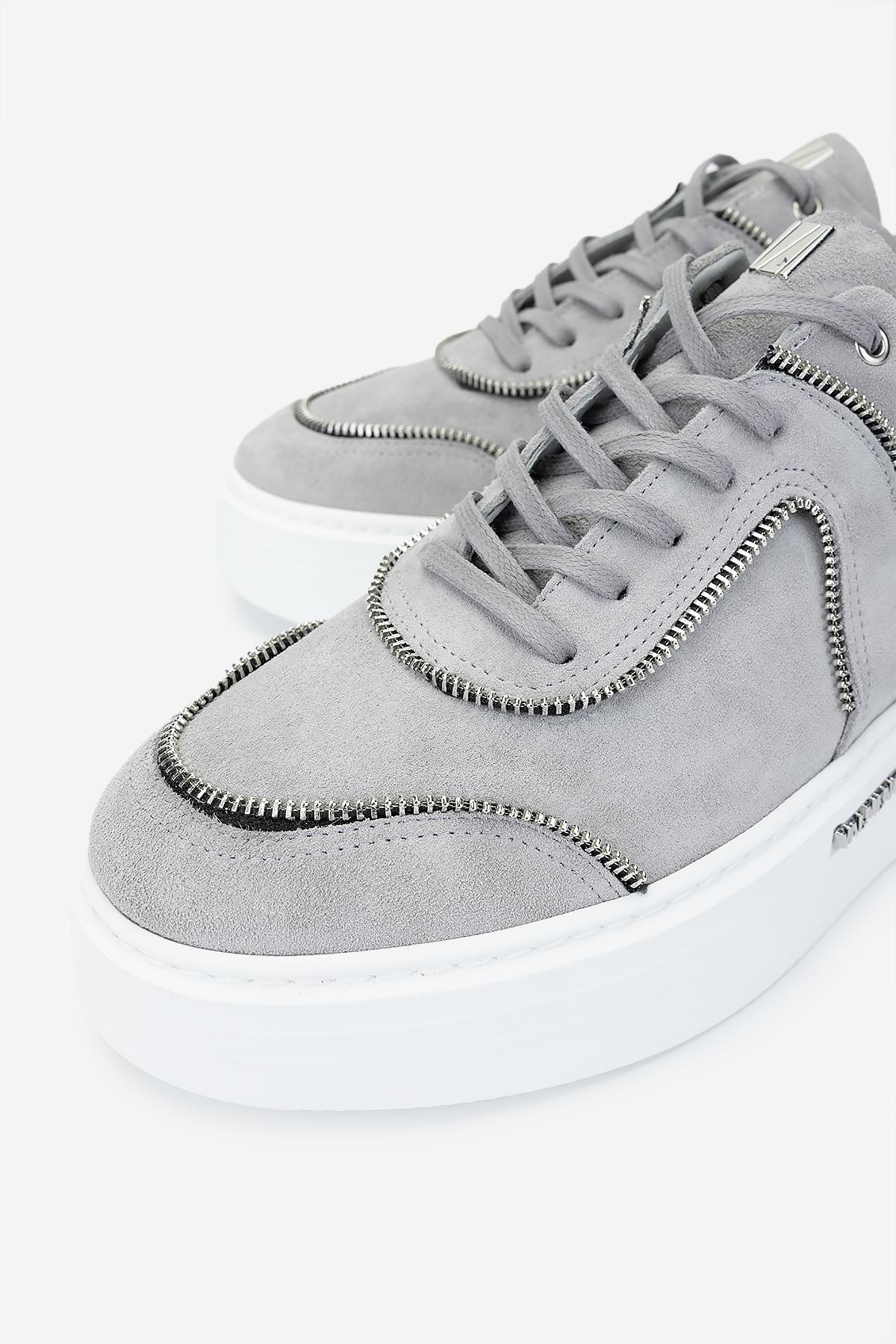 Valmenti Erkek Hakiki Deri Gri Sneakers & Spor Ayakkabı