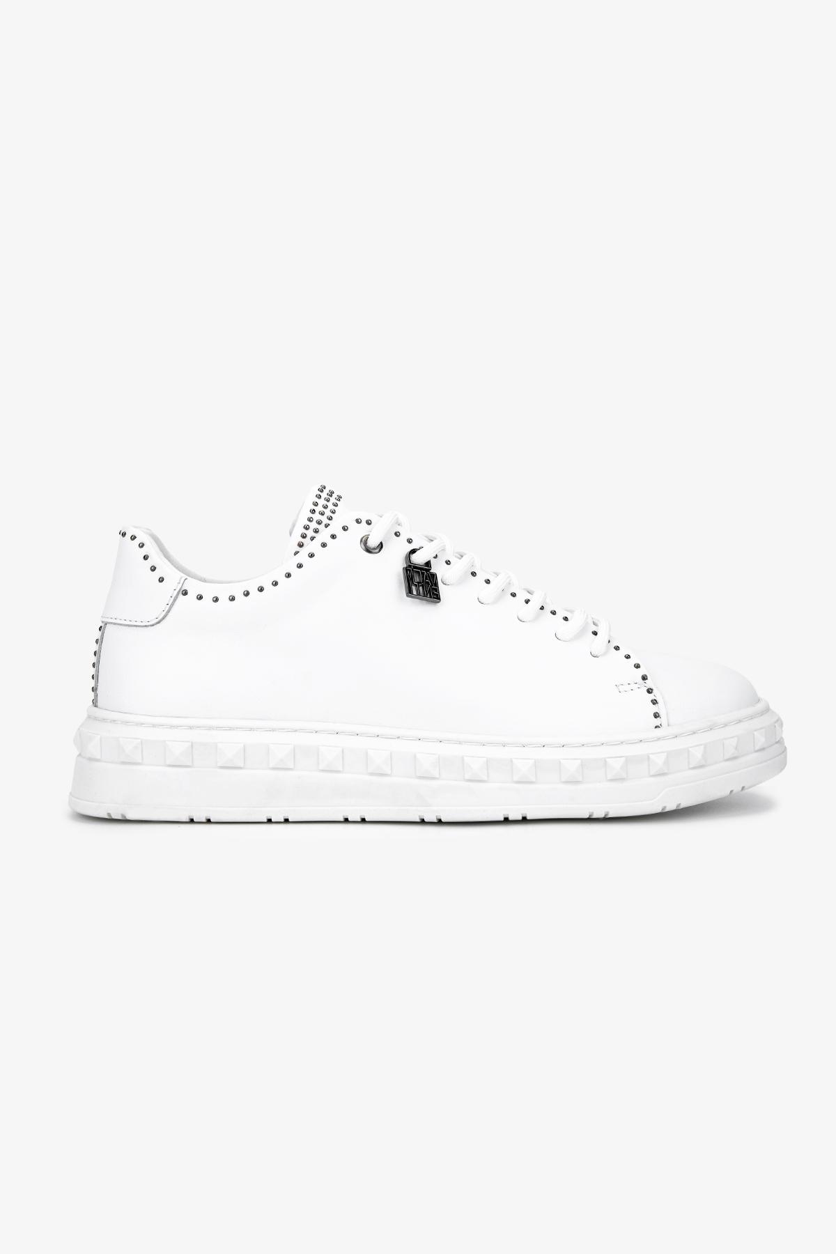 Valmenti Erkek Hakiki Deri Beyaz Sneakers & Spor Ayakkabı