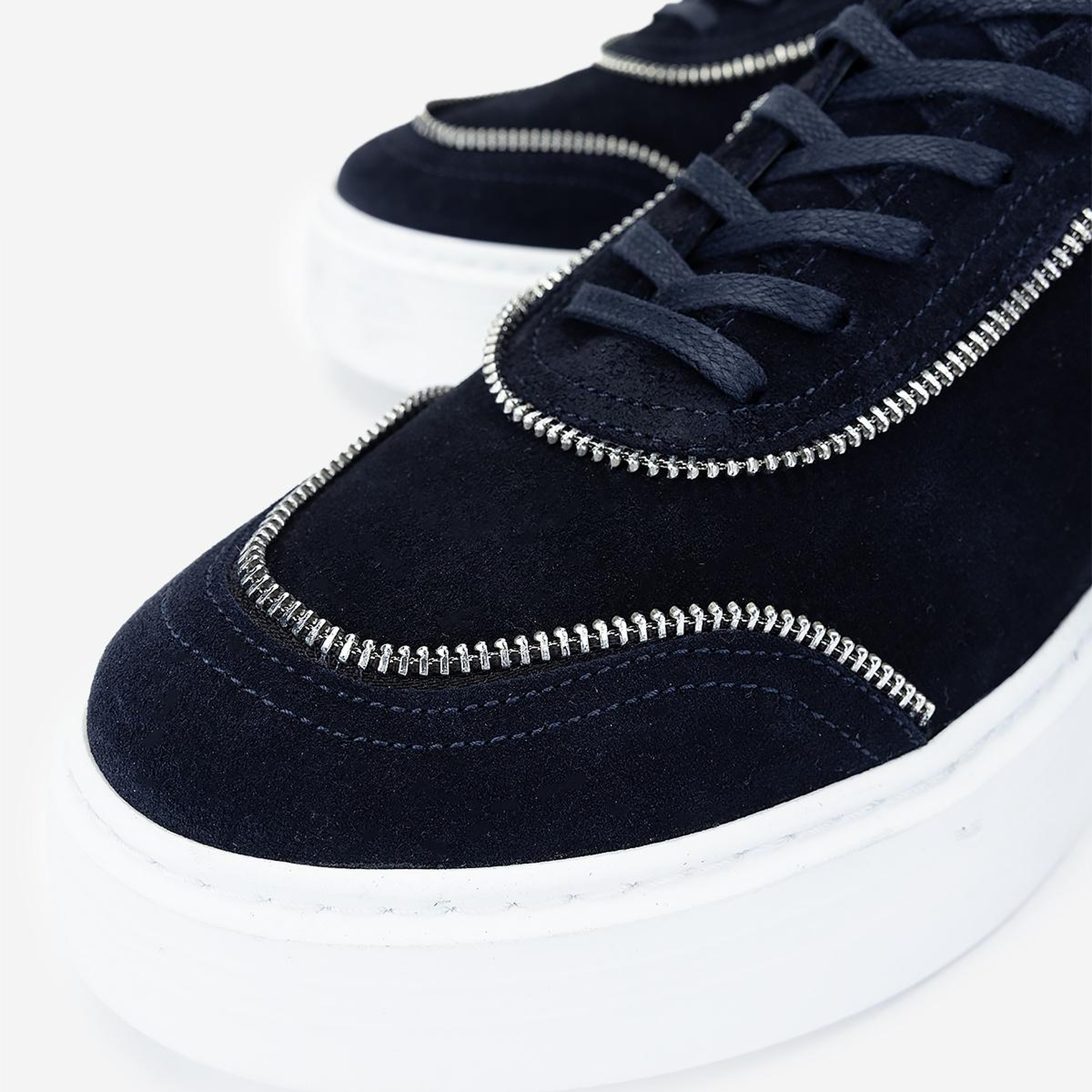 Valmenti Erkek Hakiki Deri Lacivert Süet Sneakers & Spor Ayakkabı