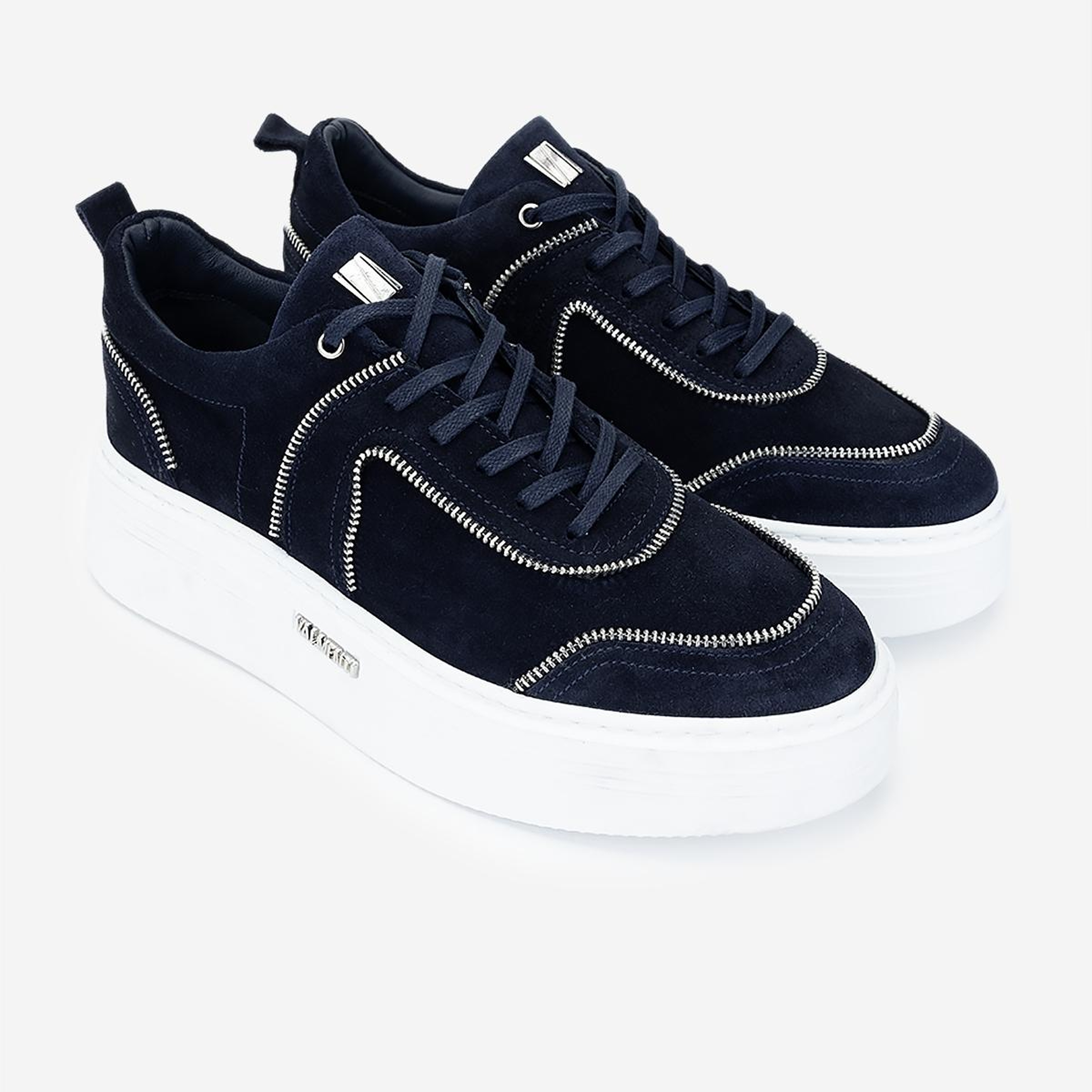 Valmenti Erkek Hakiki Deri Lacivert Süet Sneakers & Spor Ayakkabı