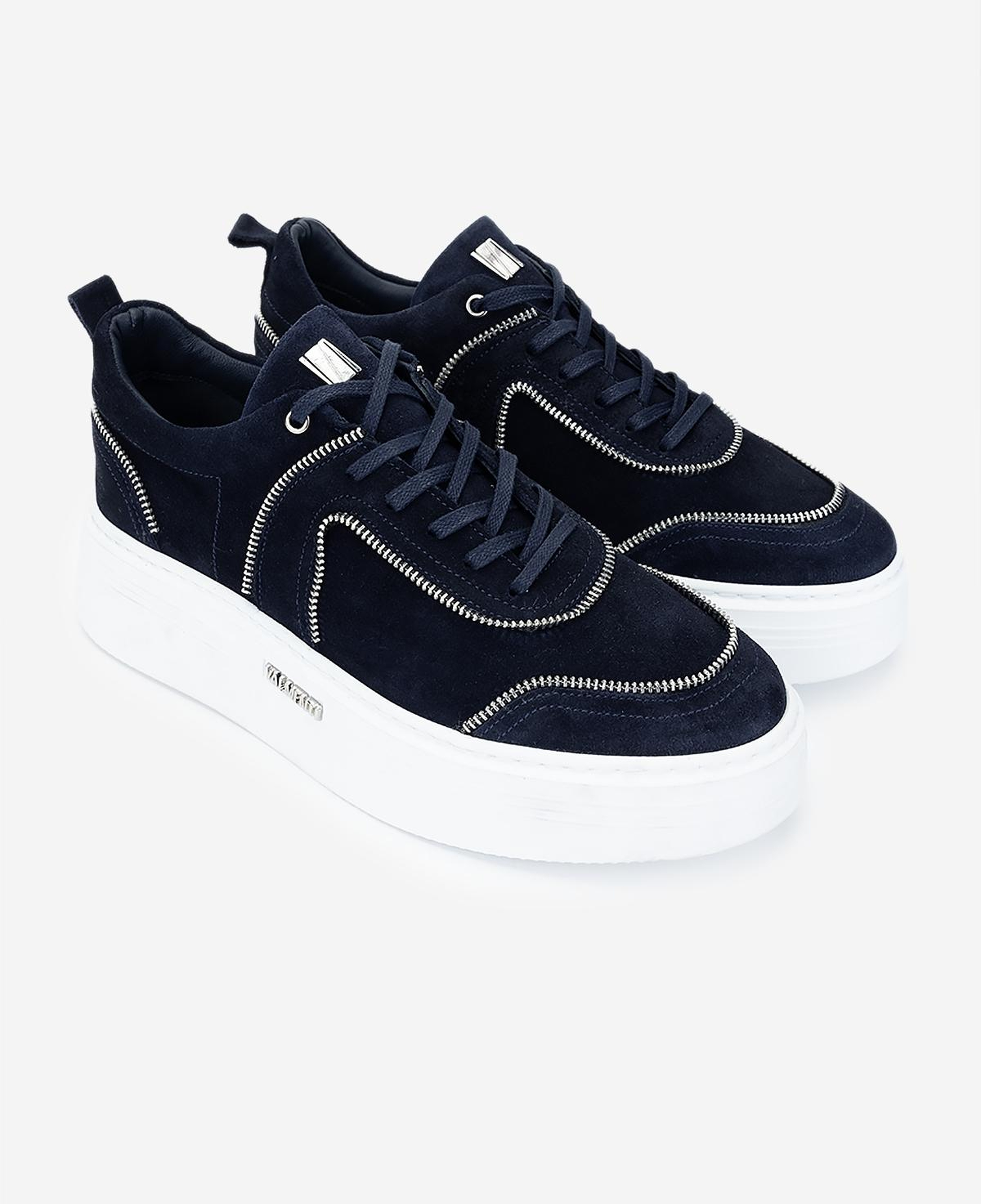 Valmenti Erkek Hakiki Deri Lacivert Süet Sneakers & Spor Ayakkabı