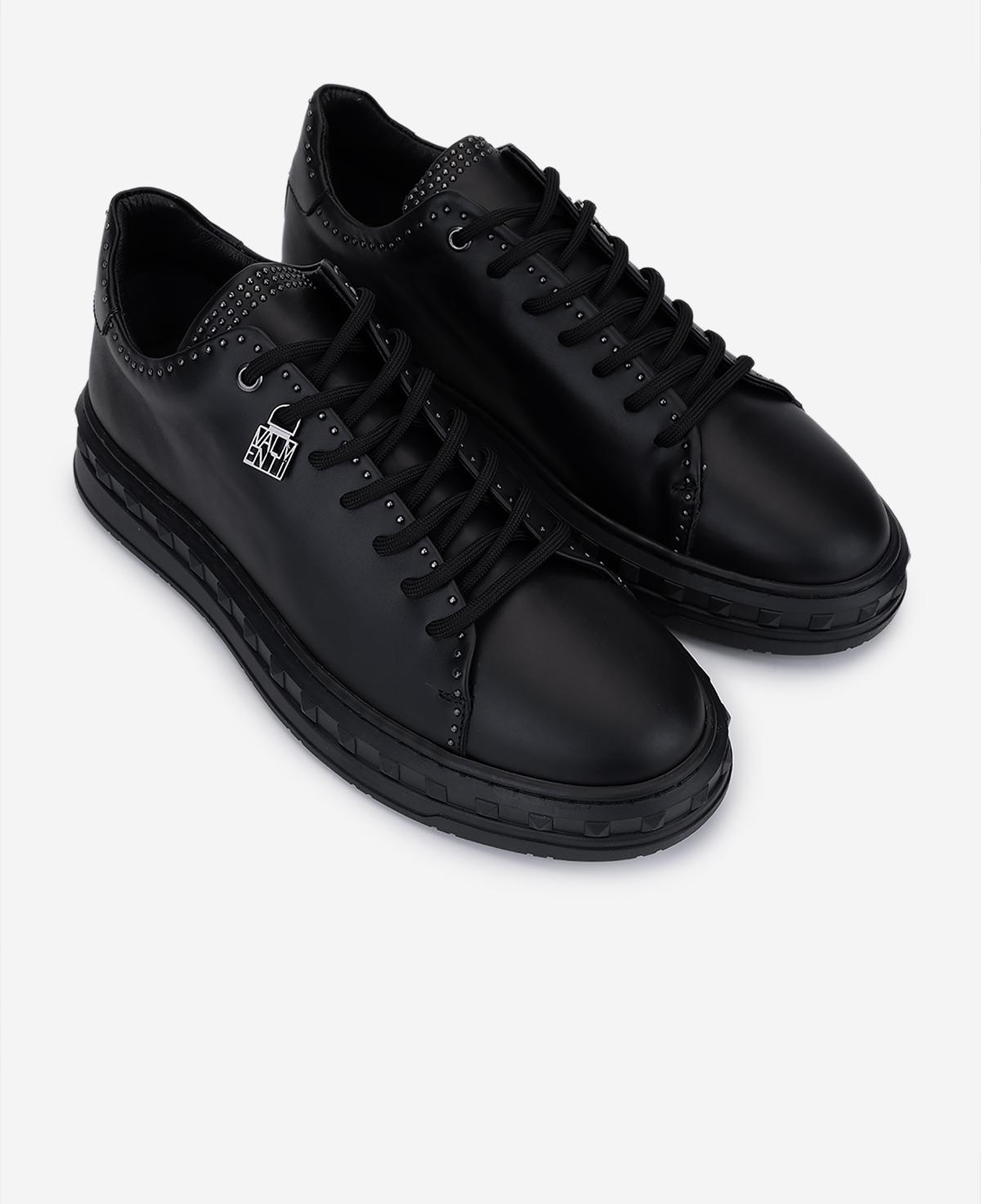 Valmenti Erkek Hakiki Deri Siyah Sneakers & Spor Ayakkabı