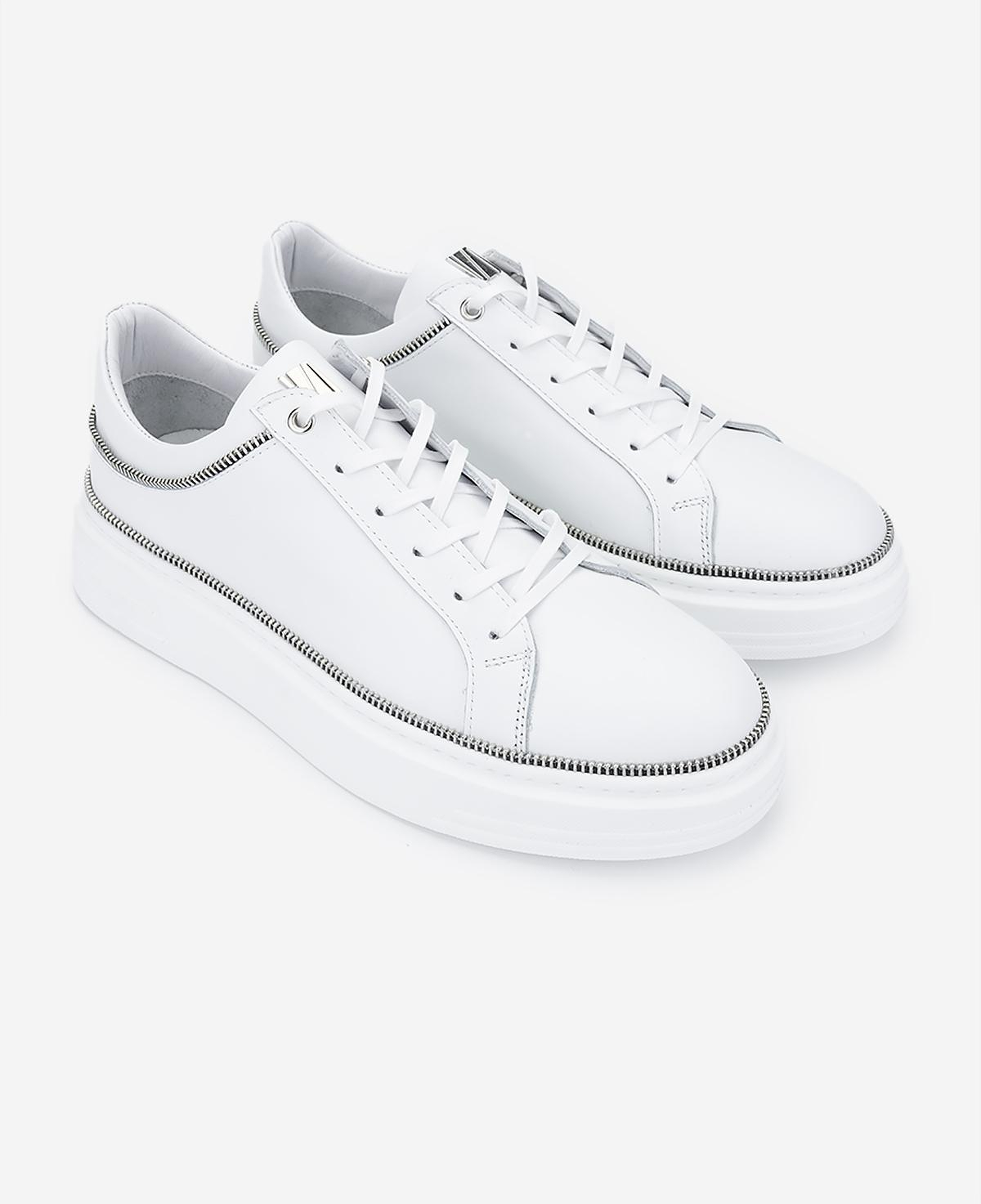 Valmenti Erkek Hakiki Deri Beyaz Sneakers & Spor Ayakkabı