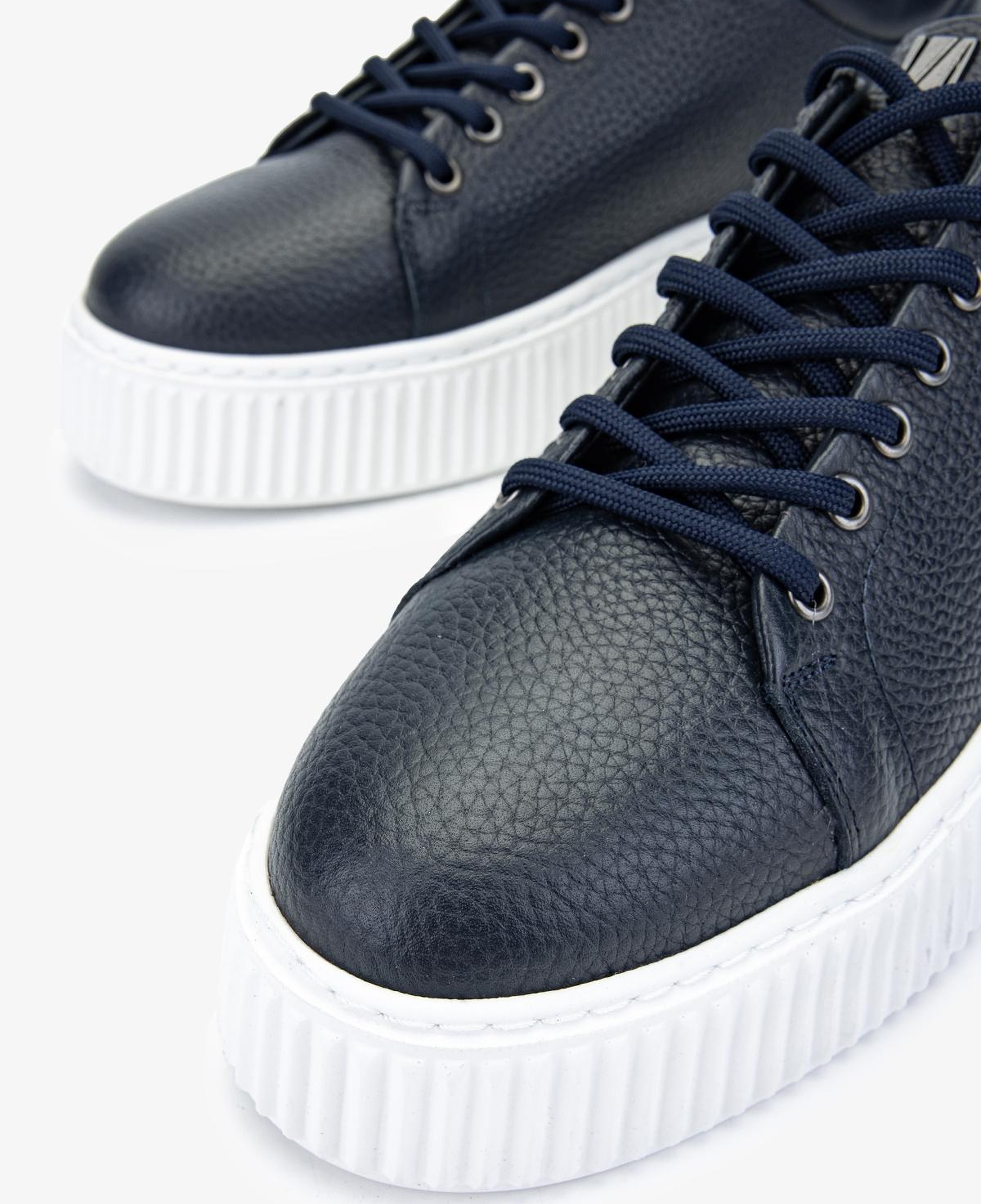 Valmenti Erkek Hakiki Deri Lacivert Sneakers & Spor Ayakkabı