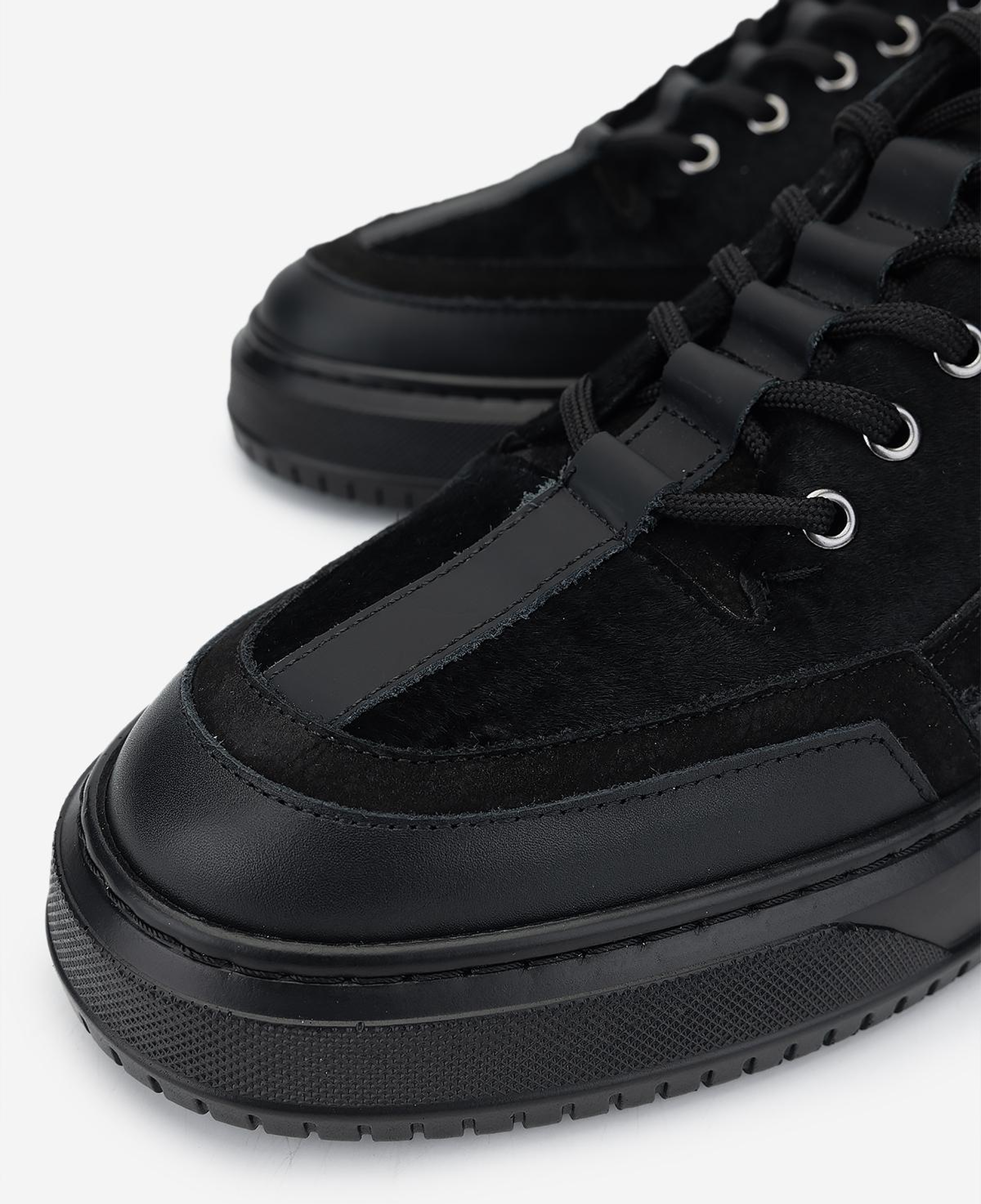 Valmenti Erkek Hakiki Deri Siyah Sneakers & Spor Ayakkabı