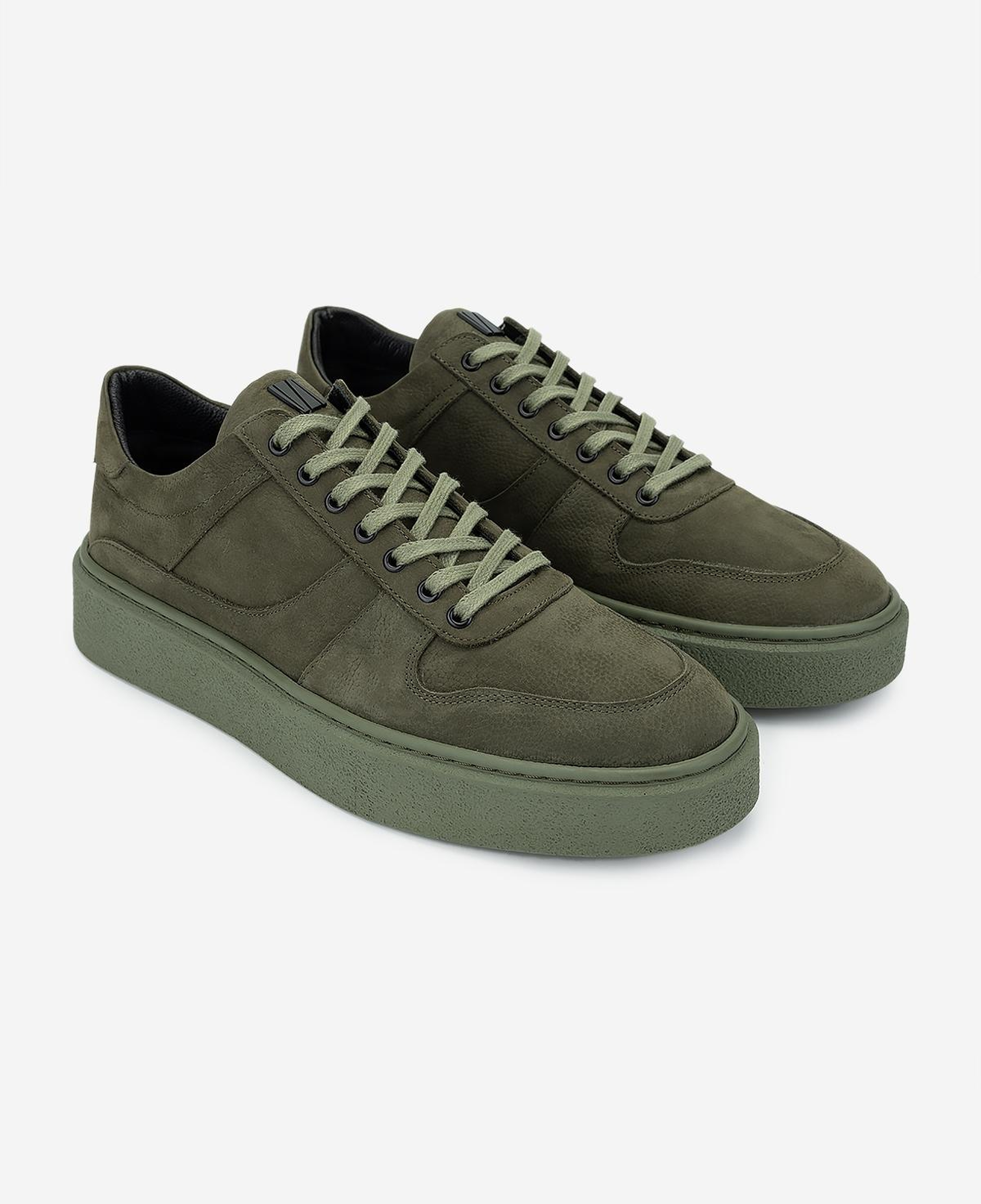 Valmenti Erkek Hakiki Deri Yeşil Sneakers & Spor Ayakkabı