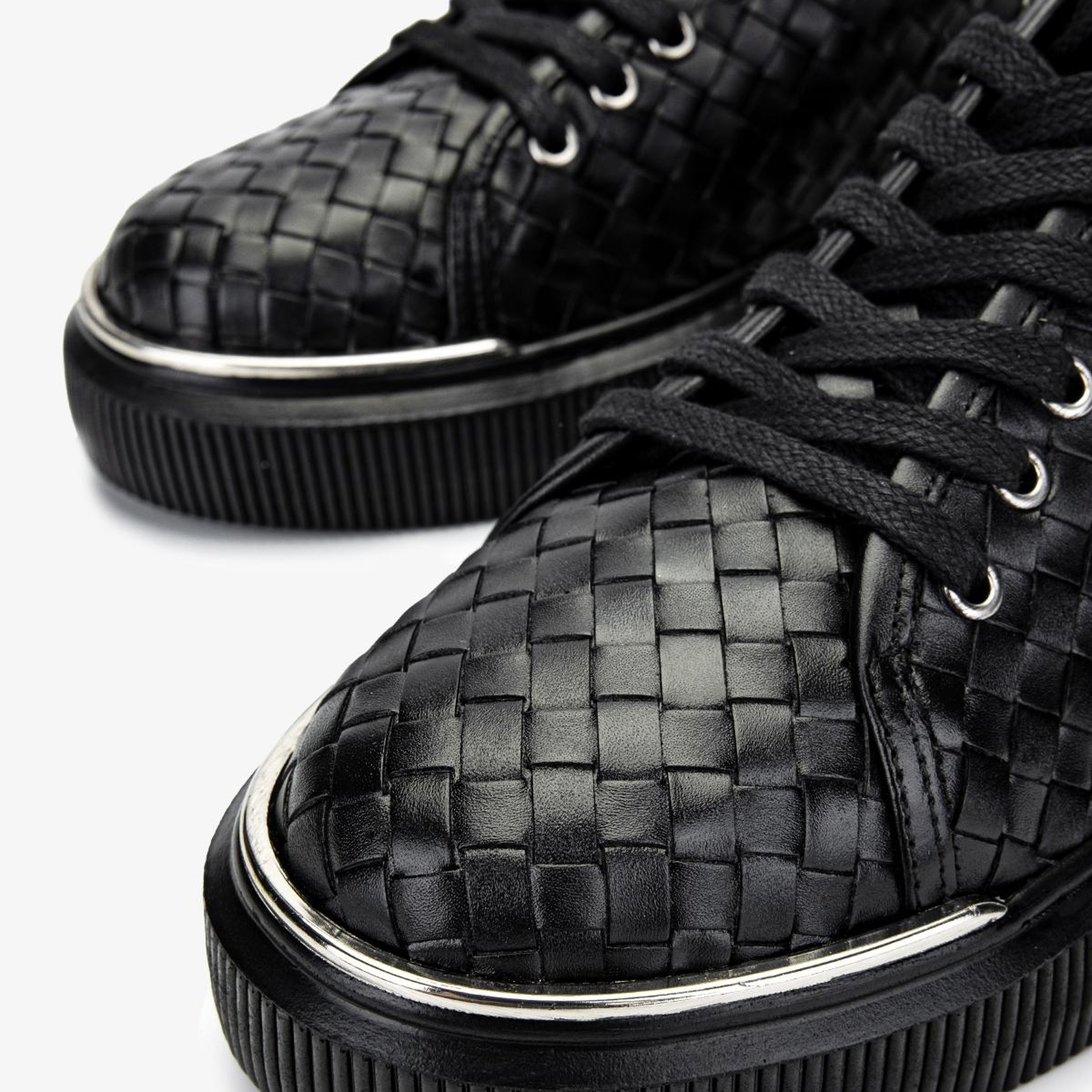 Valmenti Erkek Hakiki Deri Siyah Sneakers & Spor Ayakkabı