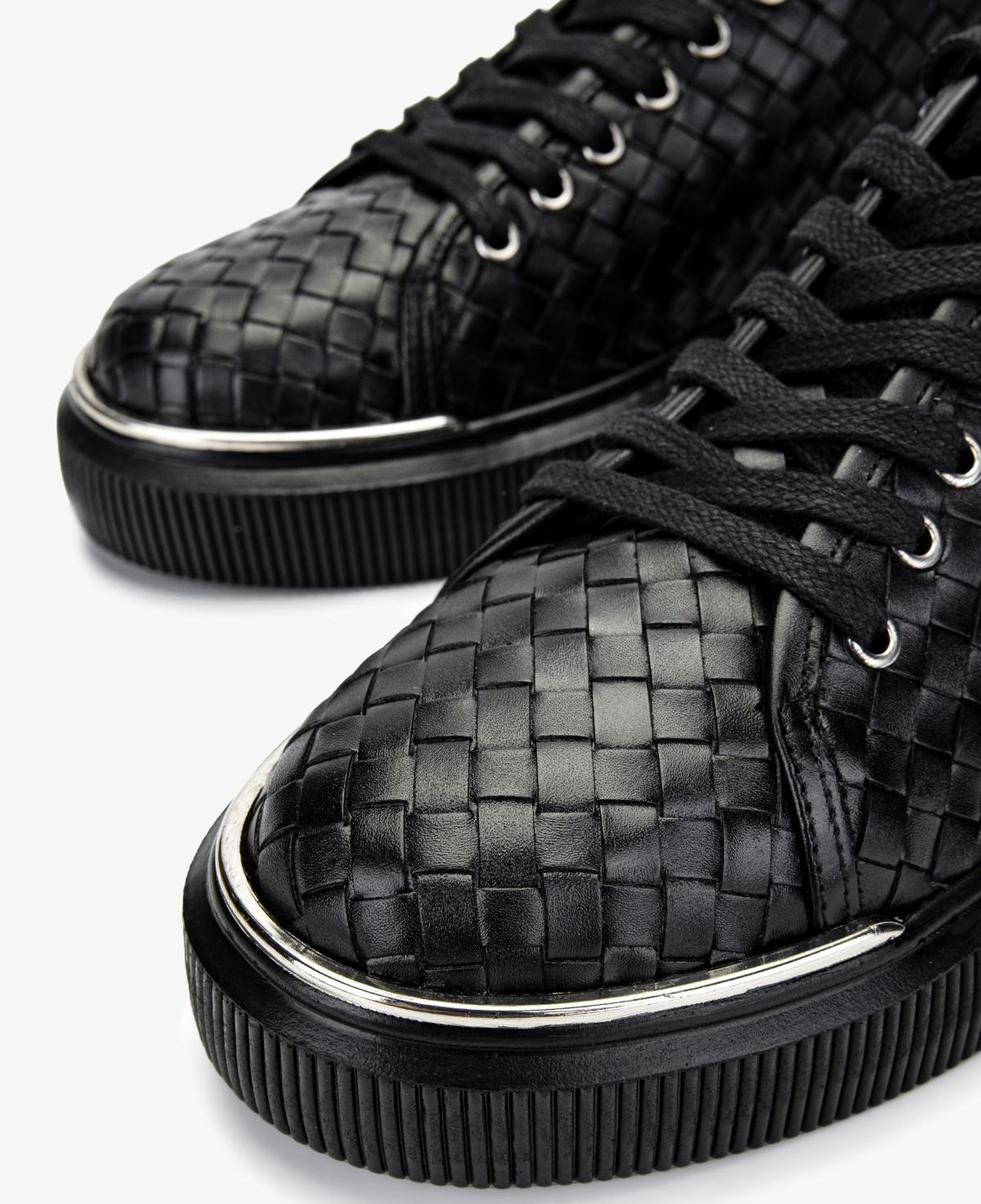 Valmenti Erkek Hakiki Deri Siyah Sneakers & Spor Ayakkabı