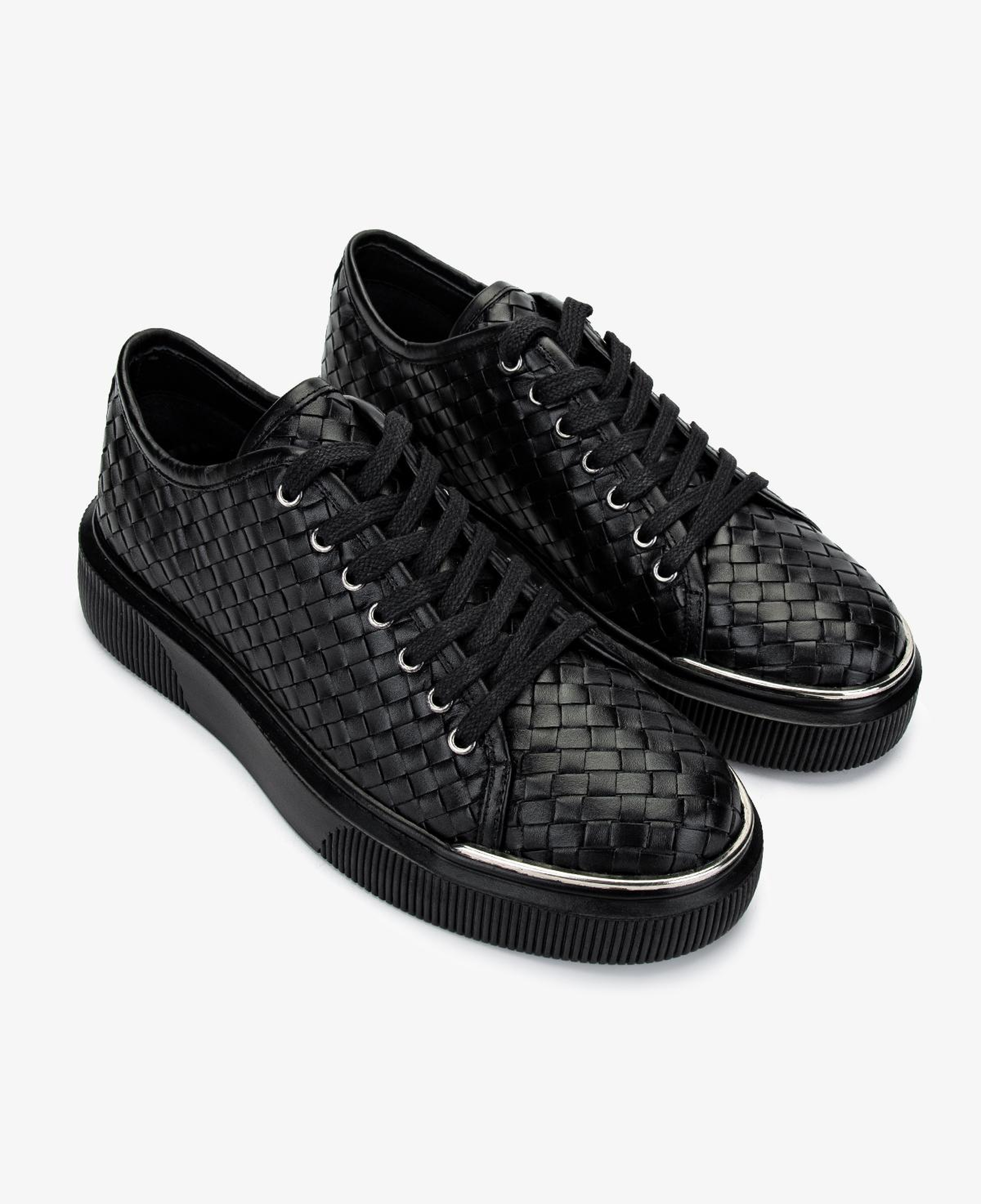 Valmenti Erkek Hakiki Deri Siyah Sneakers & Spor Ayakkabı