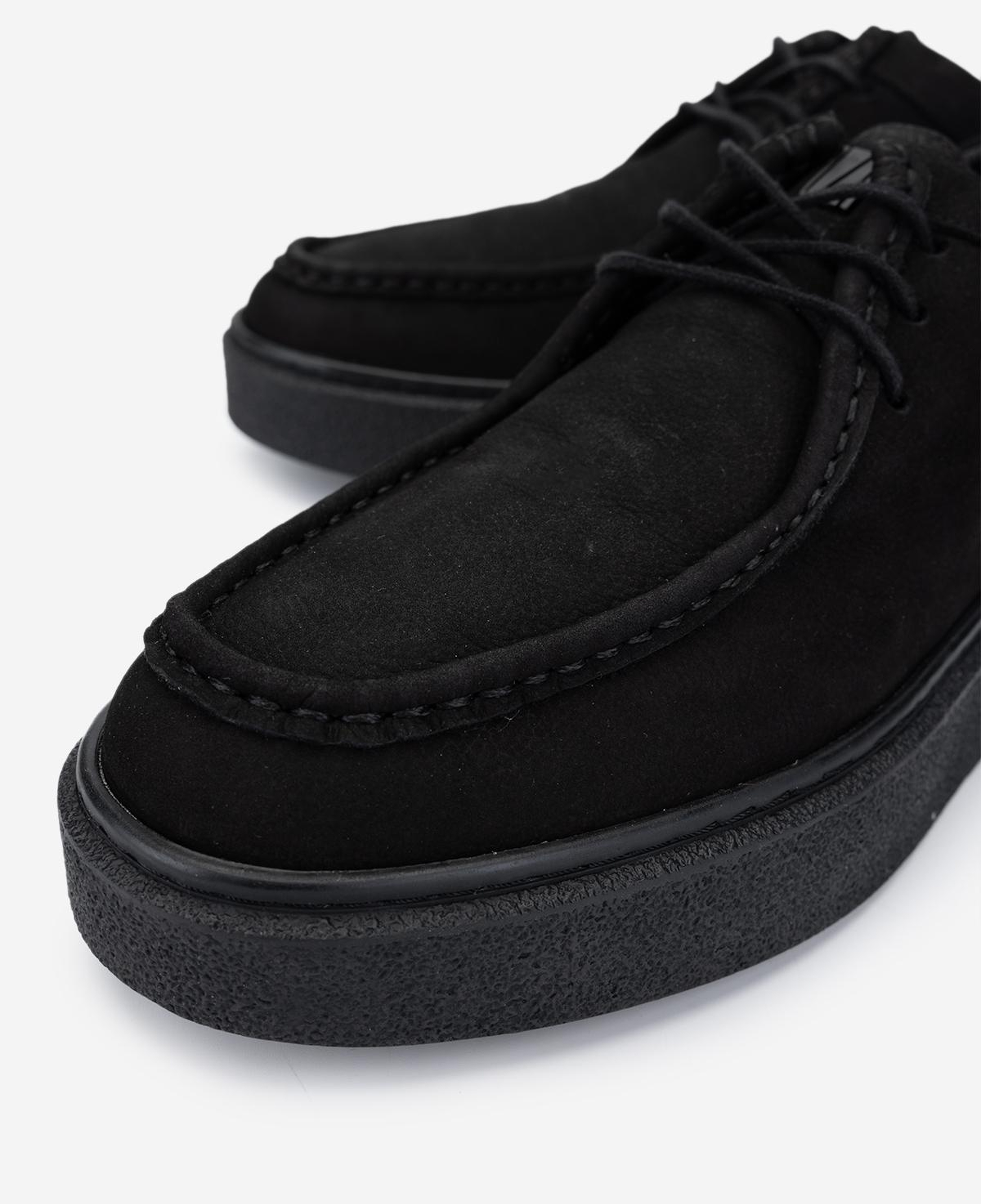 Valmenti Erkek Hakiki Deri Siyah Nubuk Sneakers & Spor Ayakkabı