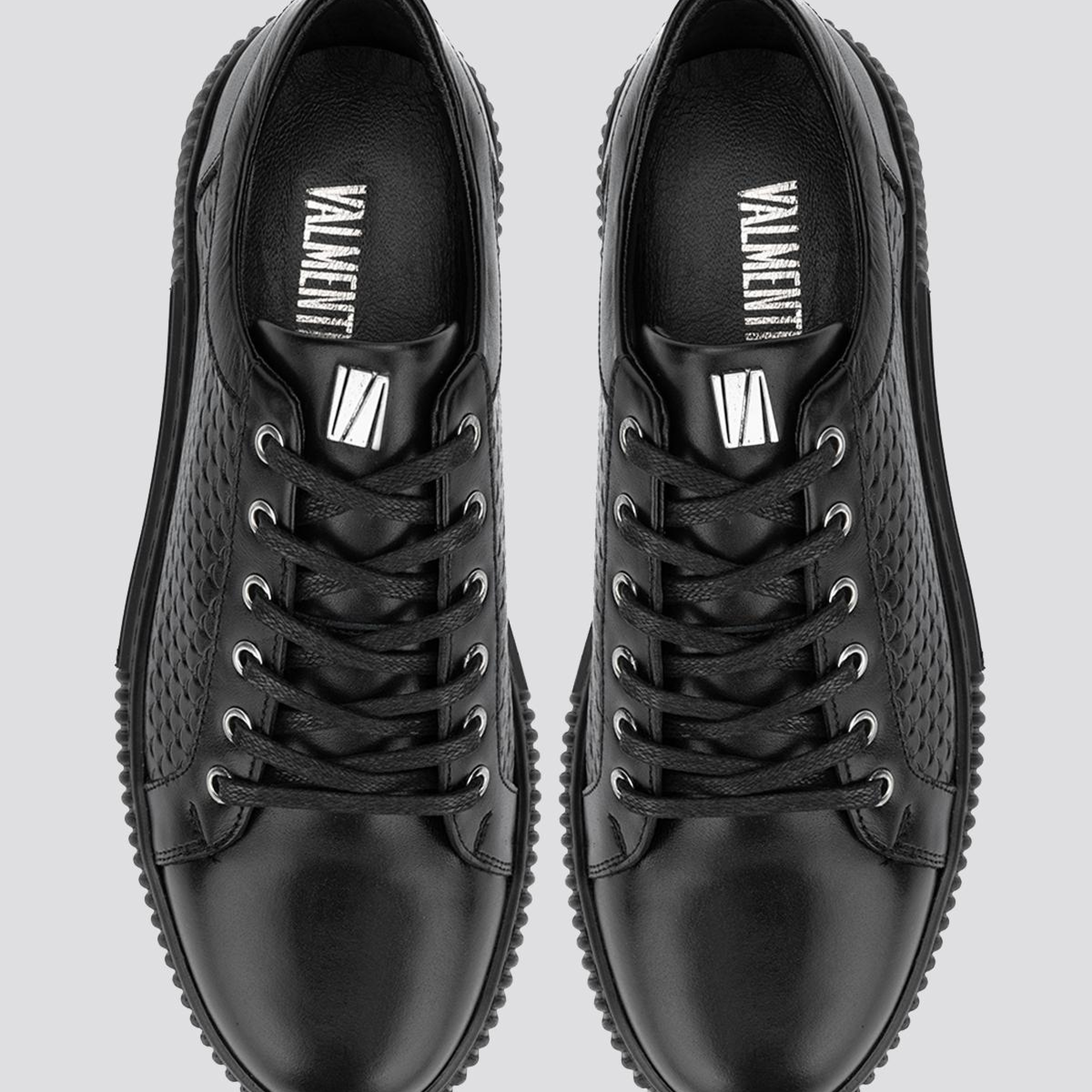 Valmenti Erkek Hakiki Deri Siyah Sneakers & Spor Ayakkabı