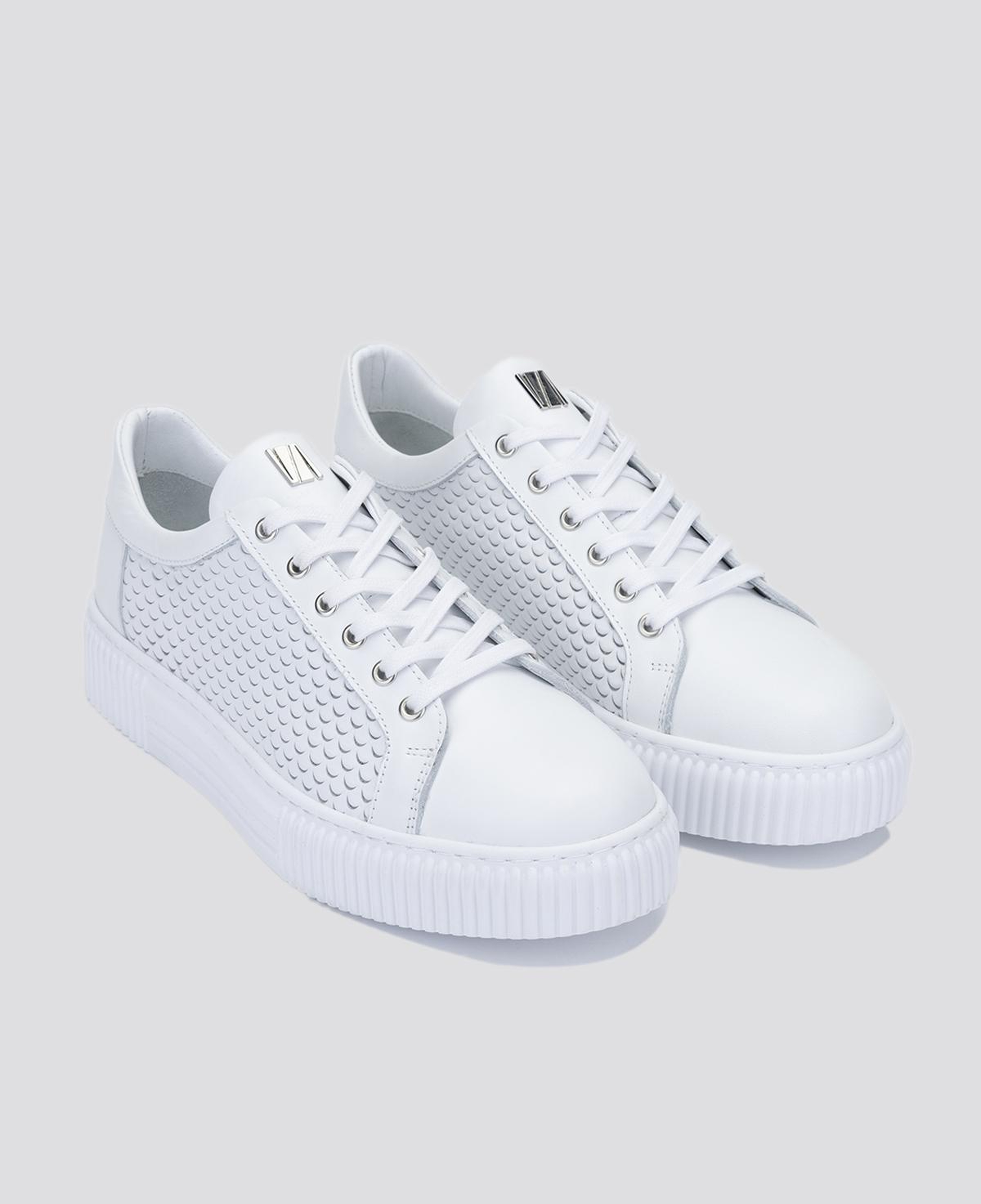 Valmenti Erkek Hakiki Deri Beyaz Sneakers & Spor Ayakkabı