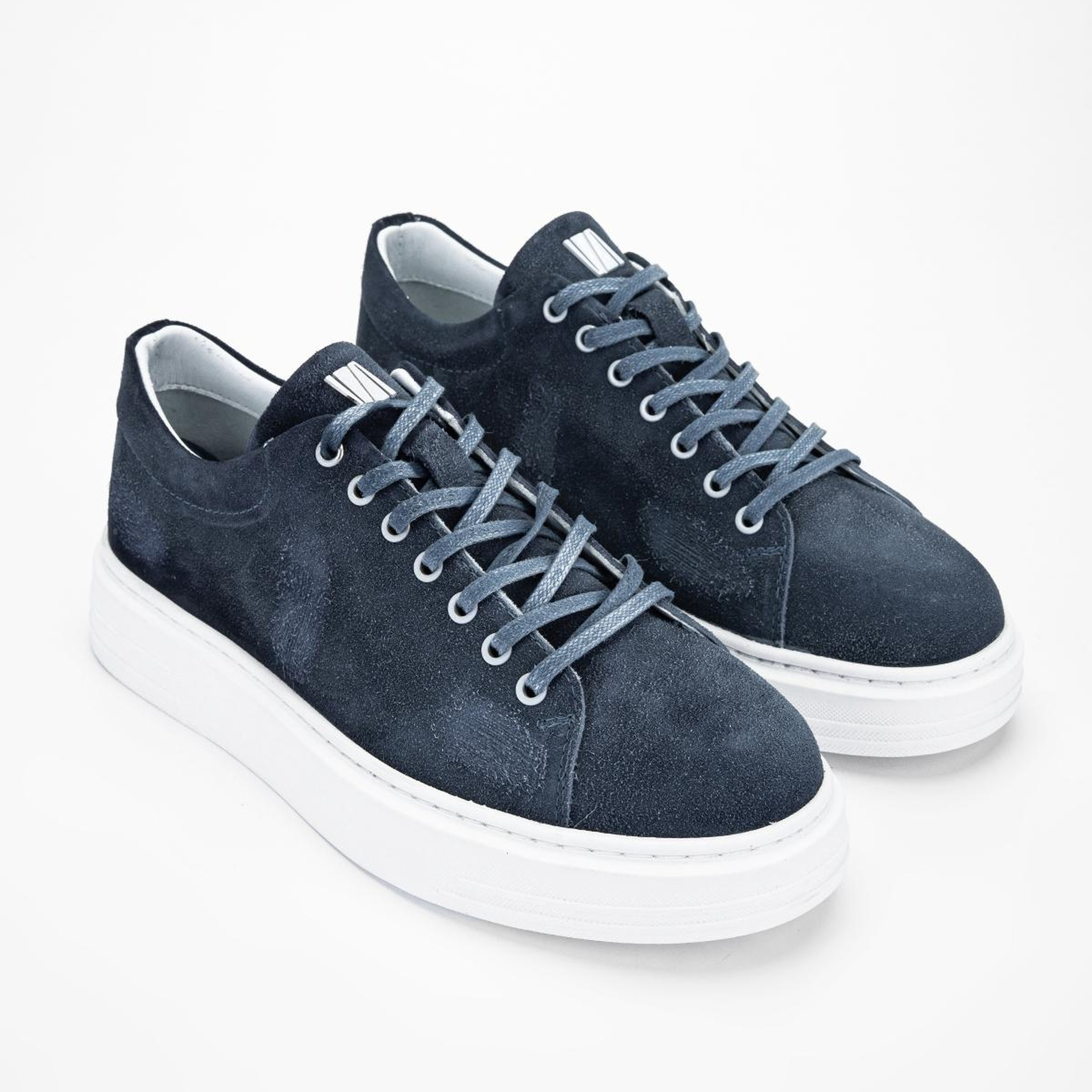 Valmenti Erkek Hakiki Deri Lacivert Süet Sneakers & Spor Ayakkabı