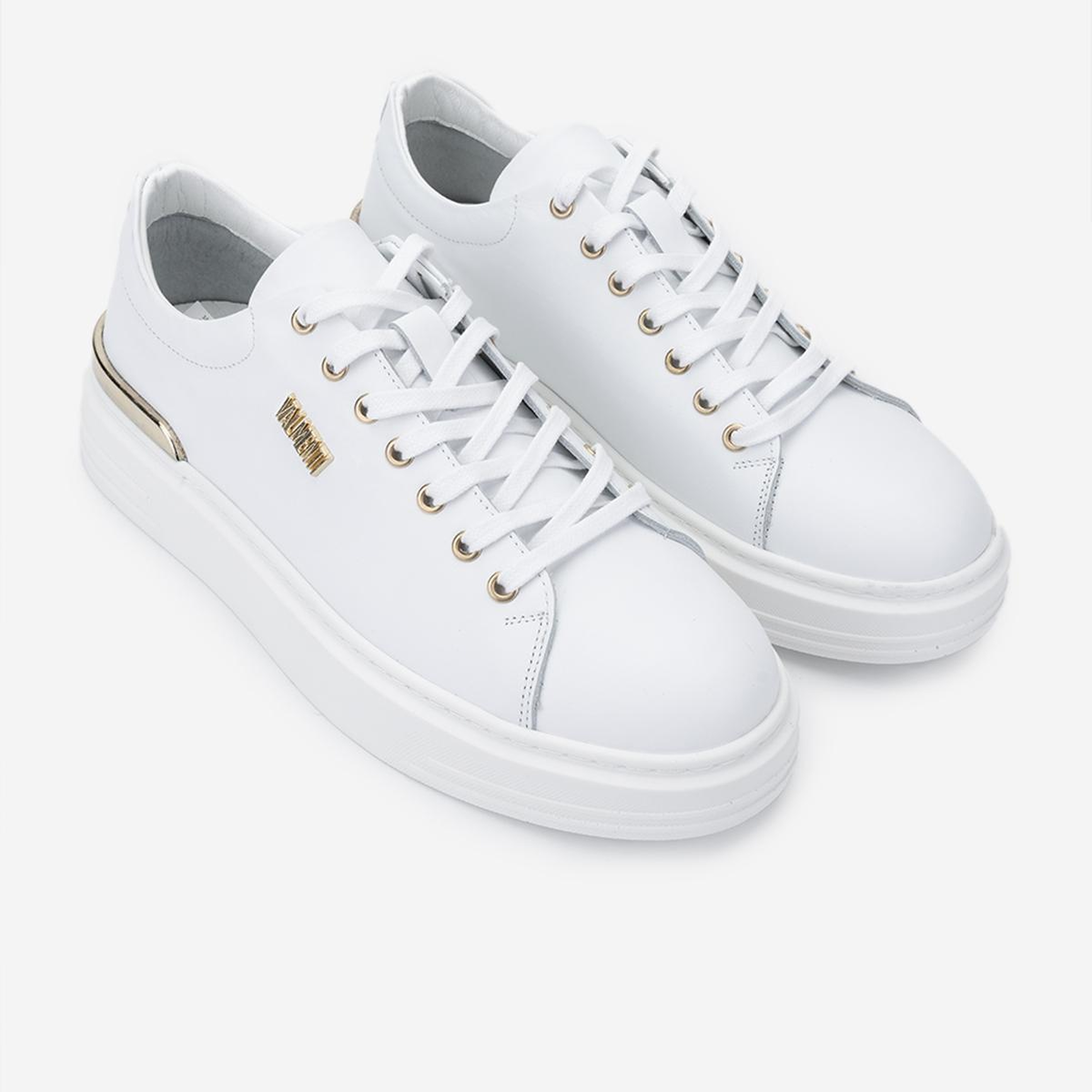 Valmenti Erkek Hakiki Deri Beyaz Sneakers & Spor Ayakkabı