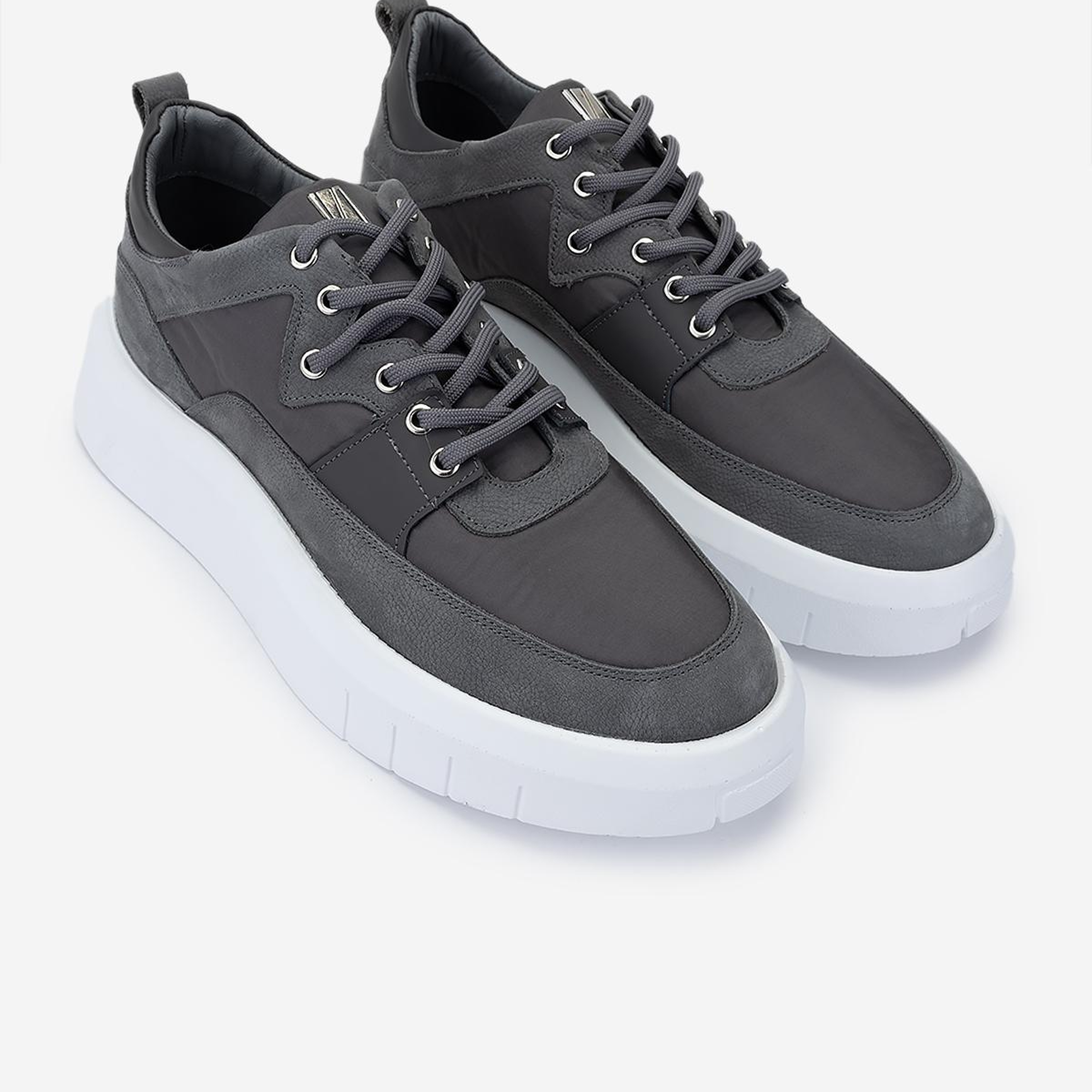 Valmenti Erkek Hakiki Deri Gri Sneakers & Spor Ayakkabı